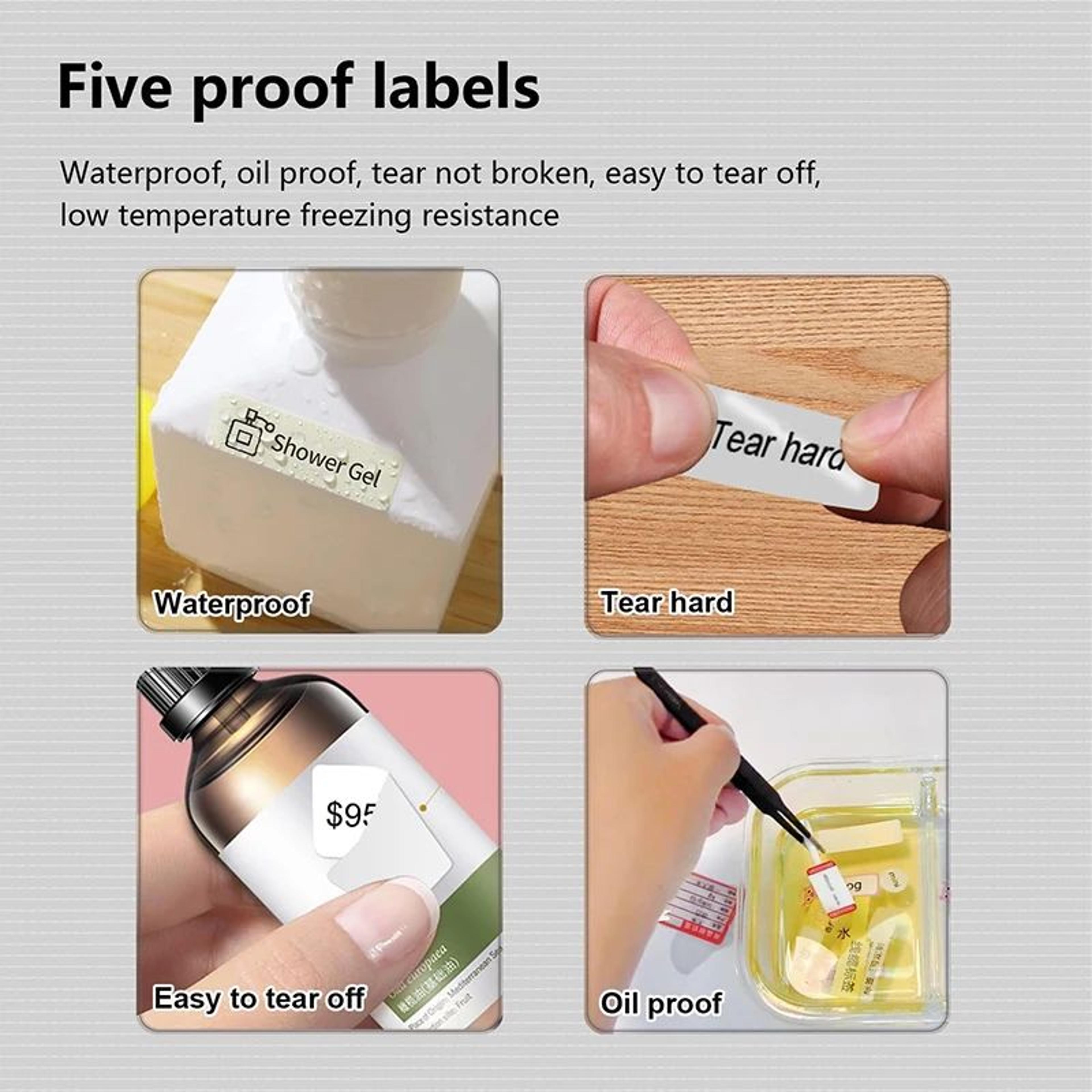 P15 Mini Bluetooth Thermal Label Printer With Wireless Sticker Printing And 3 Rolls Of Label Paper 3