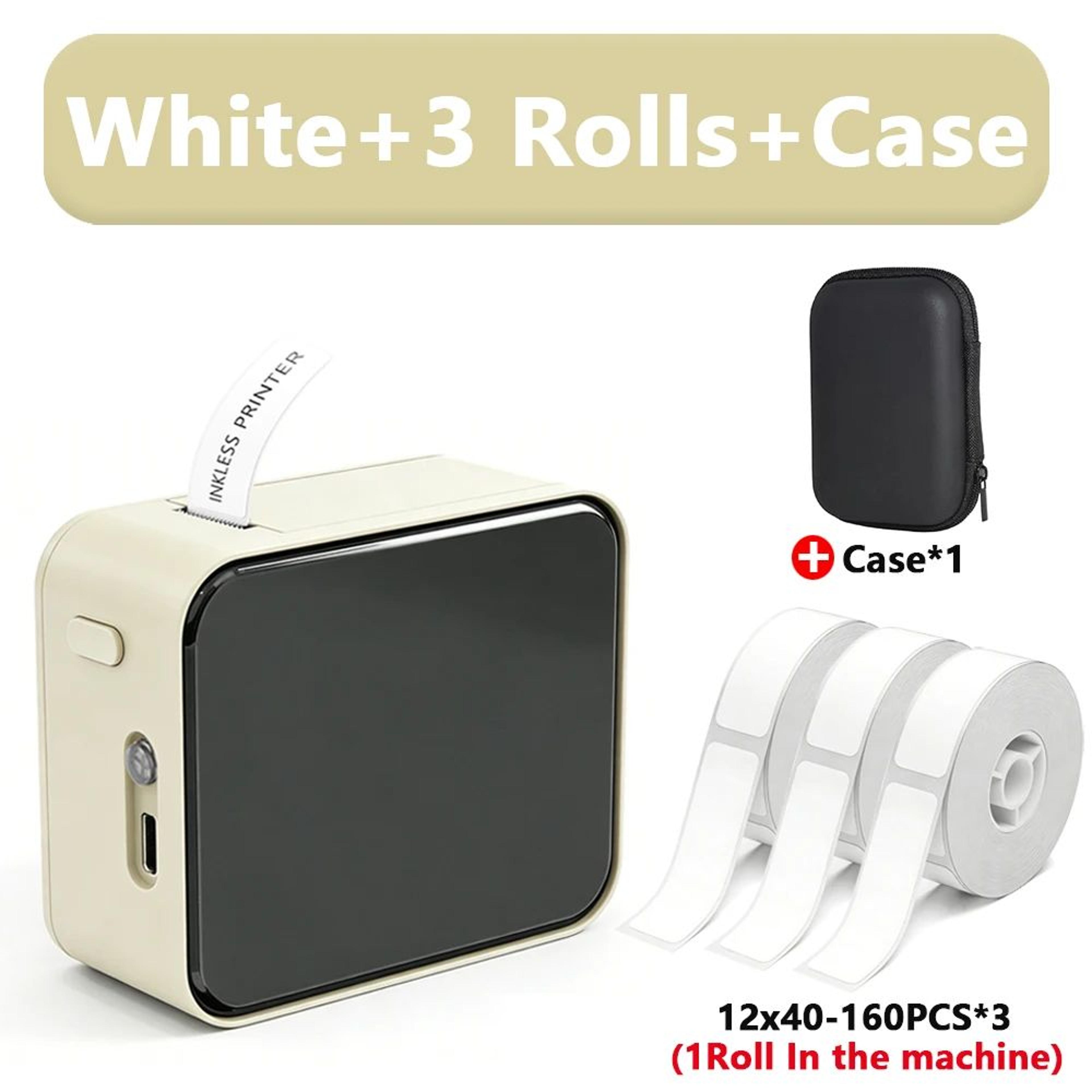 P15 Mini Bluetooth Thermal Label Printer With Wireless Sticker Printing And 3 Rolls Of Label Paper 5