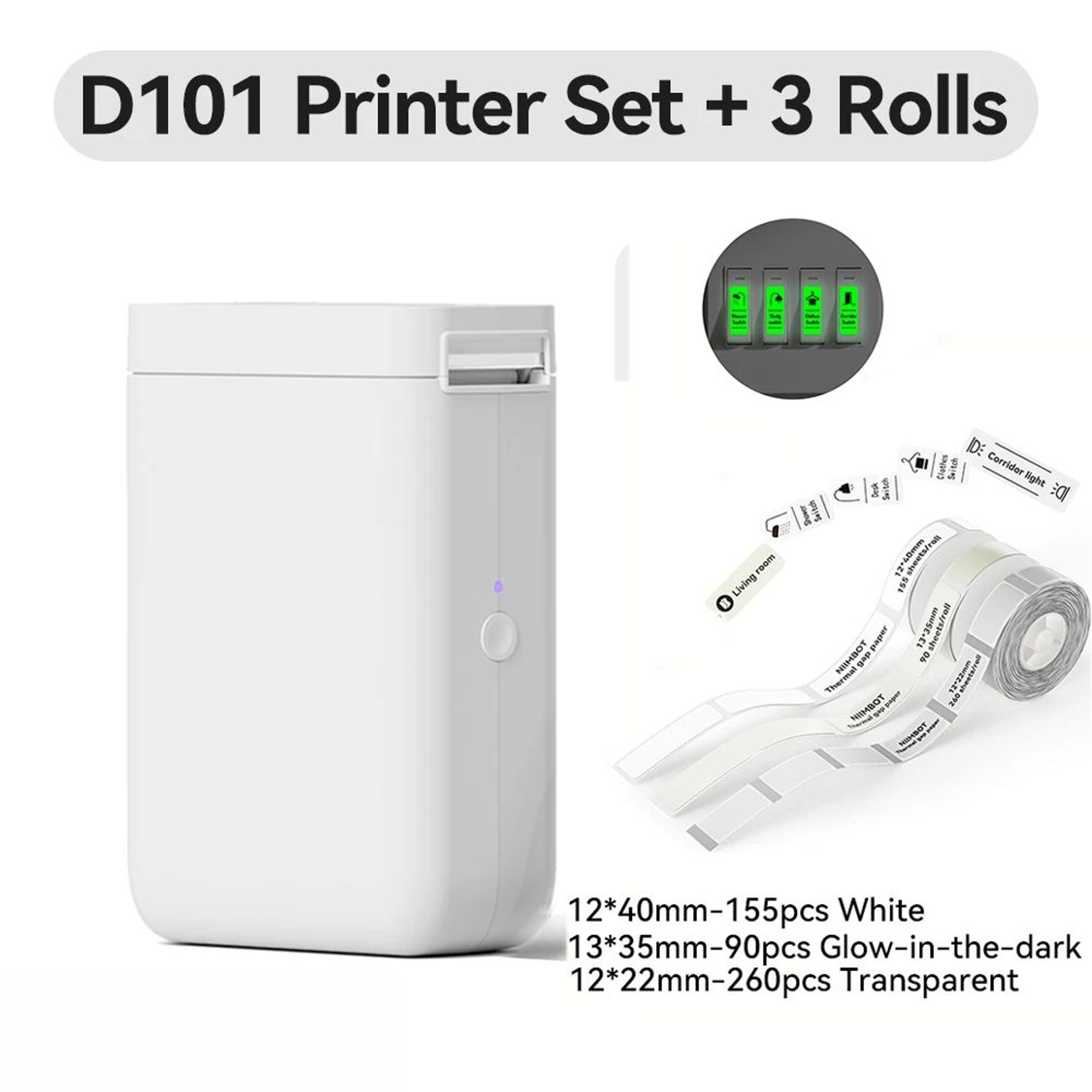 Wireless Mini Thermal Label Printer 1025mm Portable Bluetooth Sticker And Barcode Maker 14