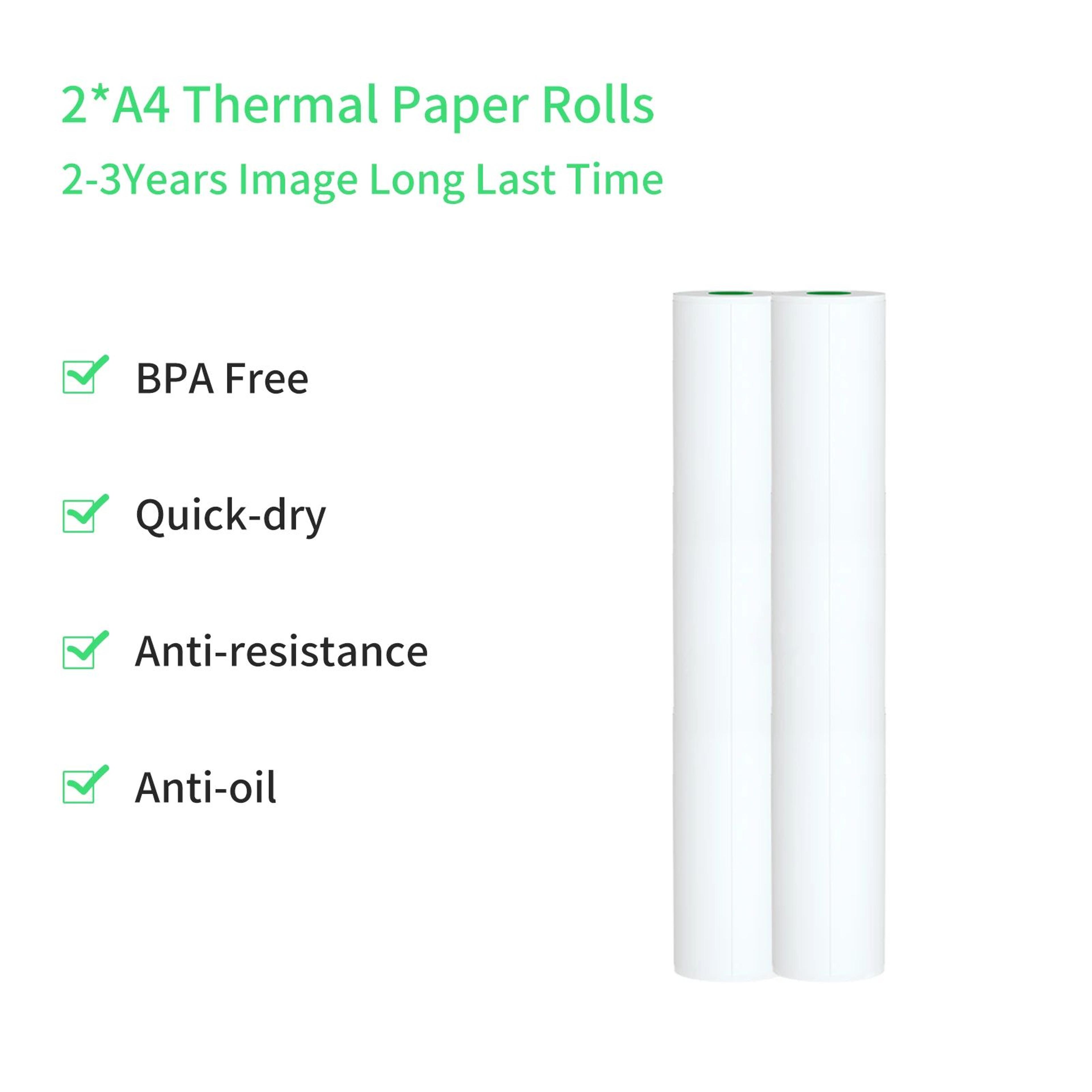 Folded Thermal Printer Paper For A40 Portable Printer QuickDry Inkless Printing Sheets 9