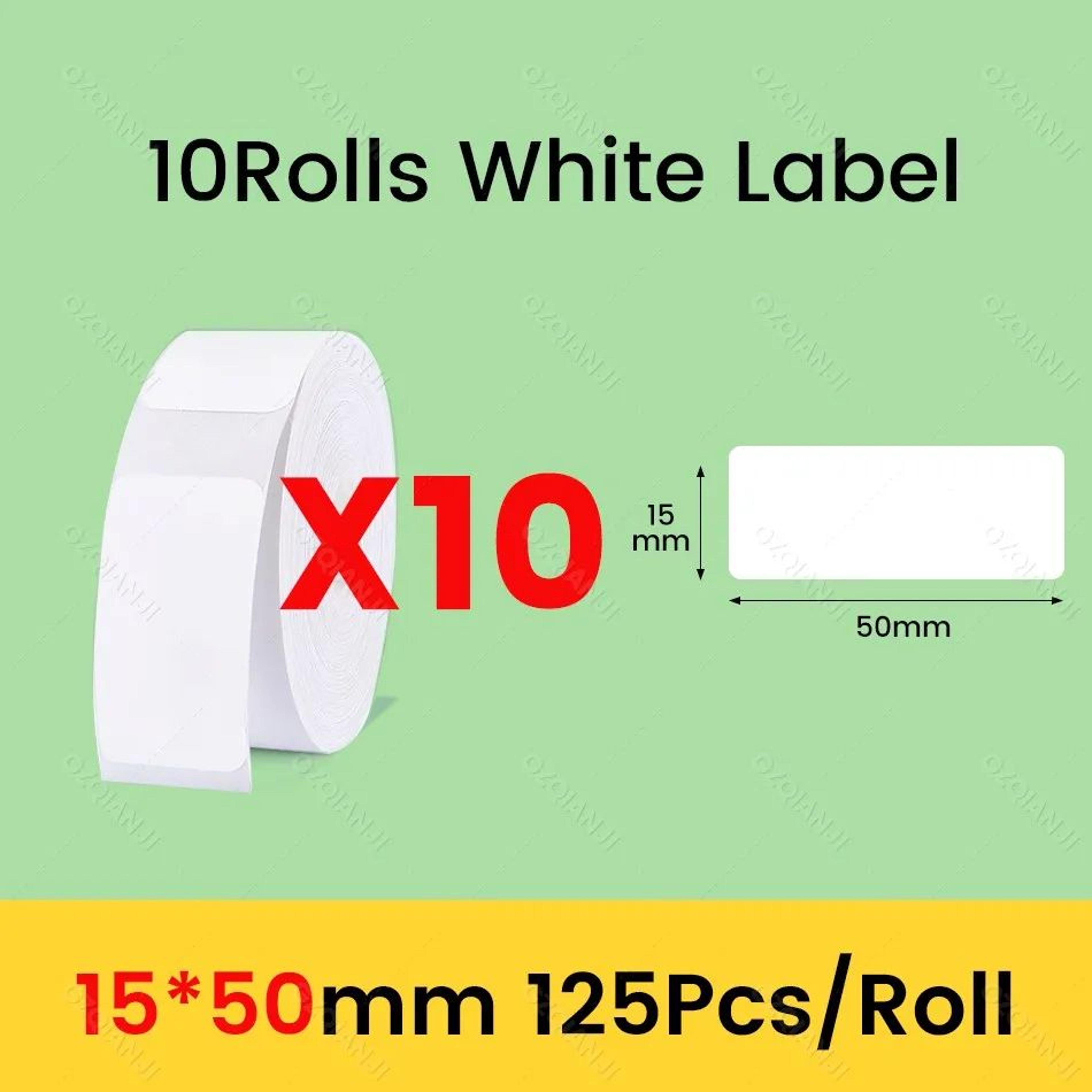 White Thermal Label Sticker Paper Rolls For D11 D101 D110 Label Printers 9