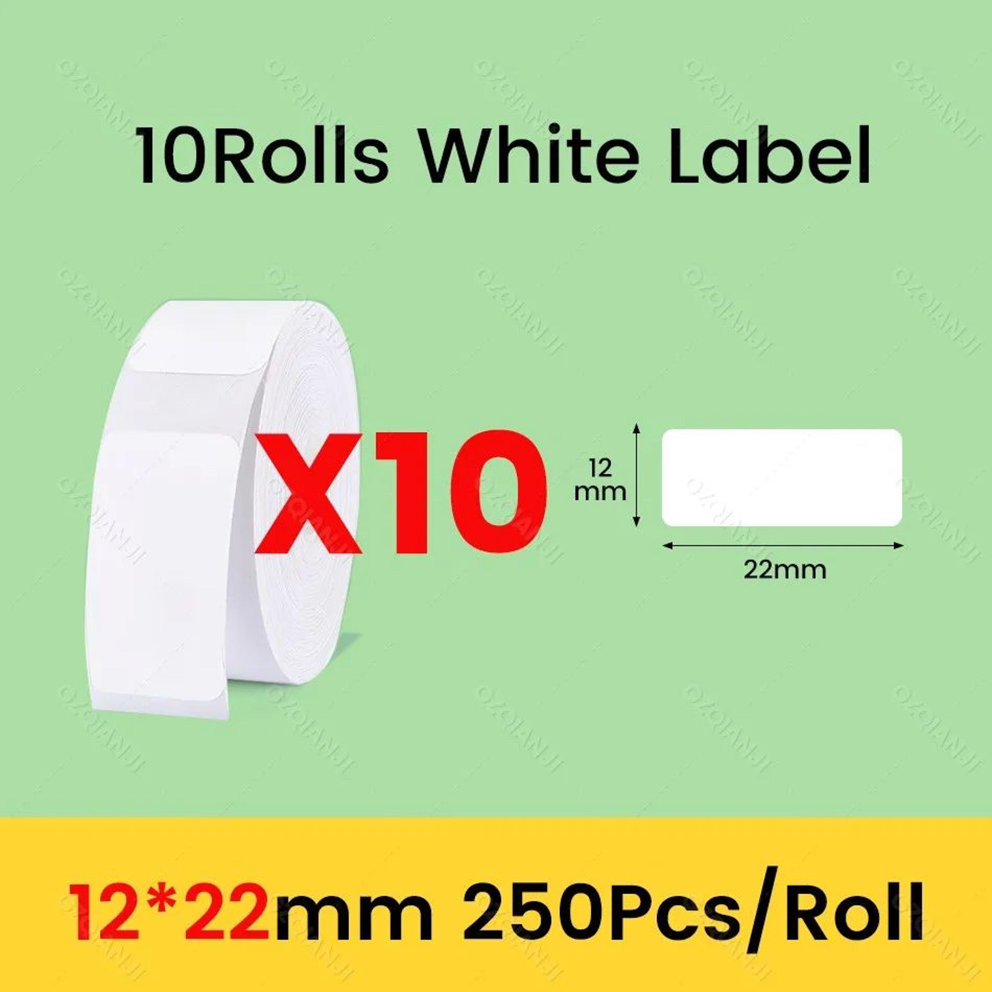 White Thermal Label Sticker Paper Rolls For D11 D101 D110 Label Printers 5