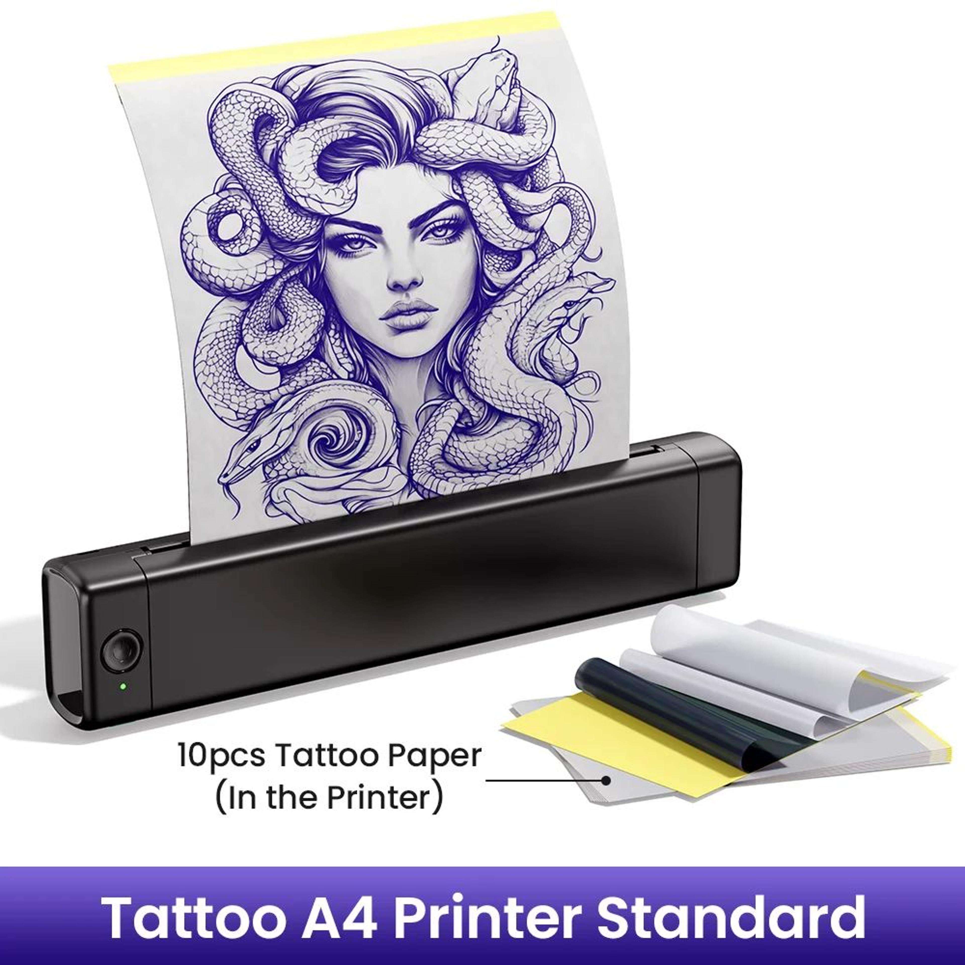 Portable Bluetooth Tattoo Stencil Printer Wireless Thermal Tattoo Transfer Machine 8