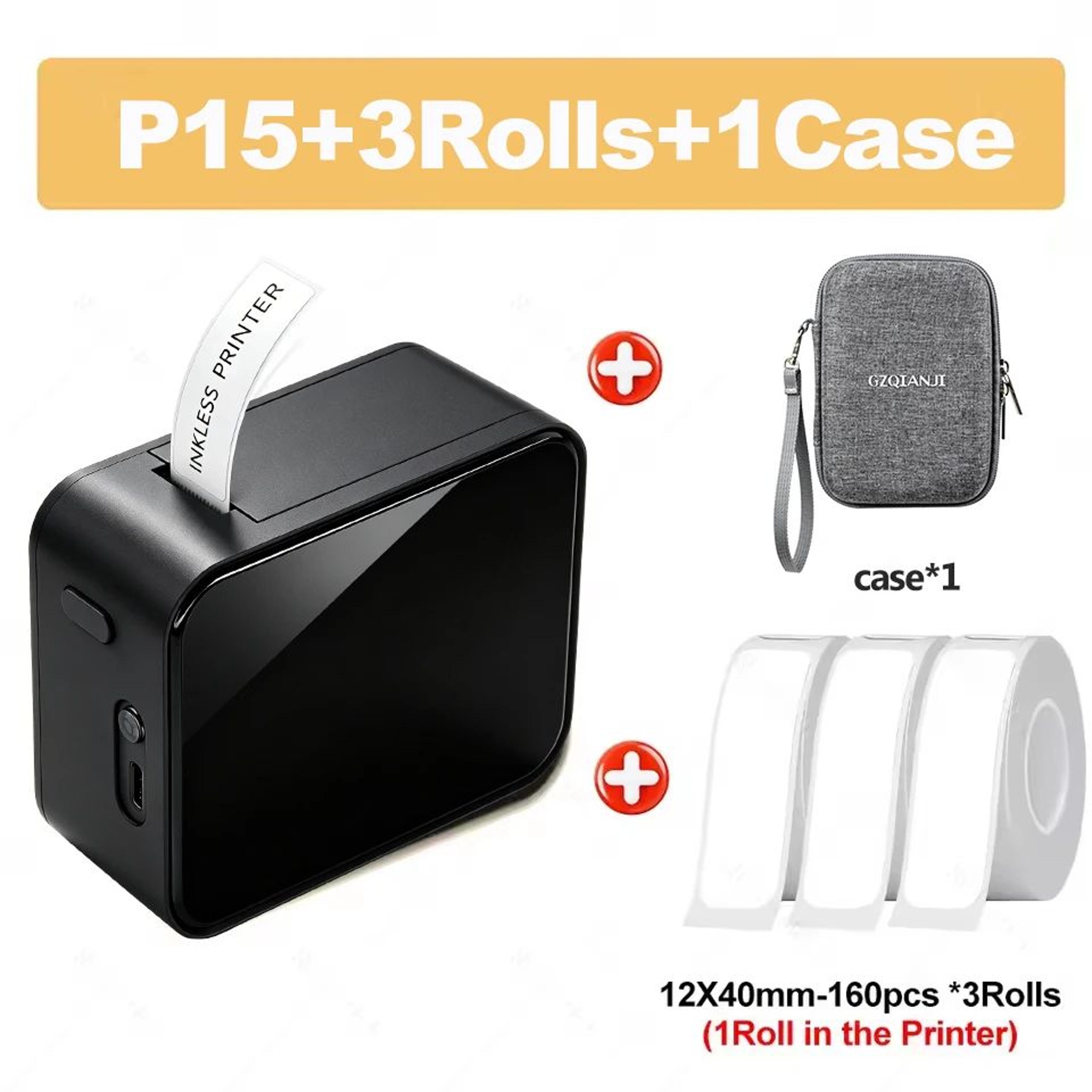 Mini Portable Wireless Thermal Label Printer With SelfAdhesive Stickers 5