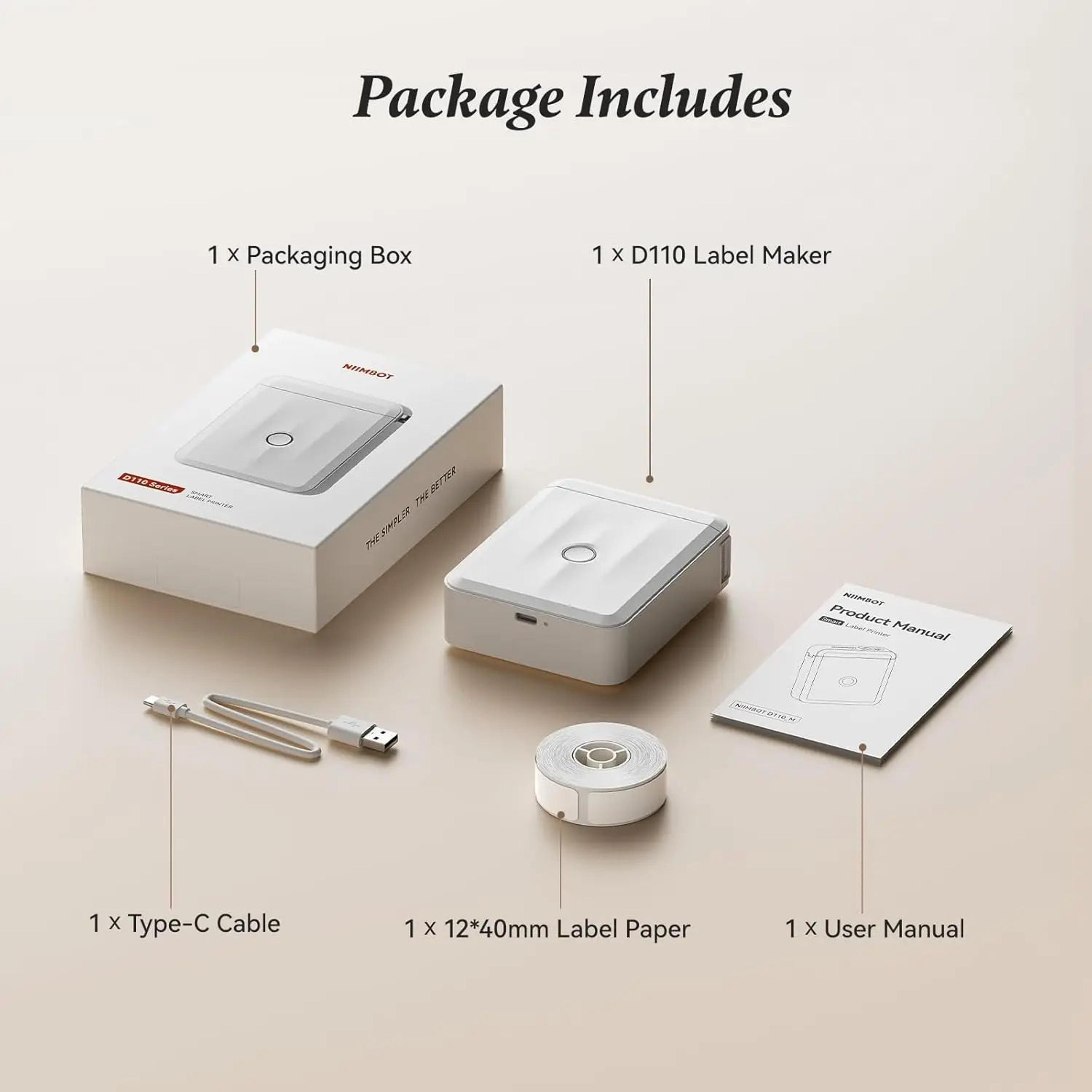 Portable Bluetooth Thermal Label Maker With Tape For Home And Office Organization 4