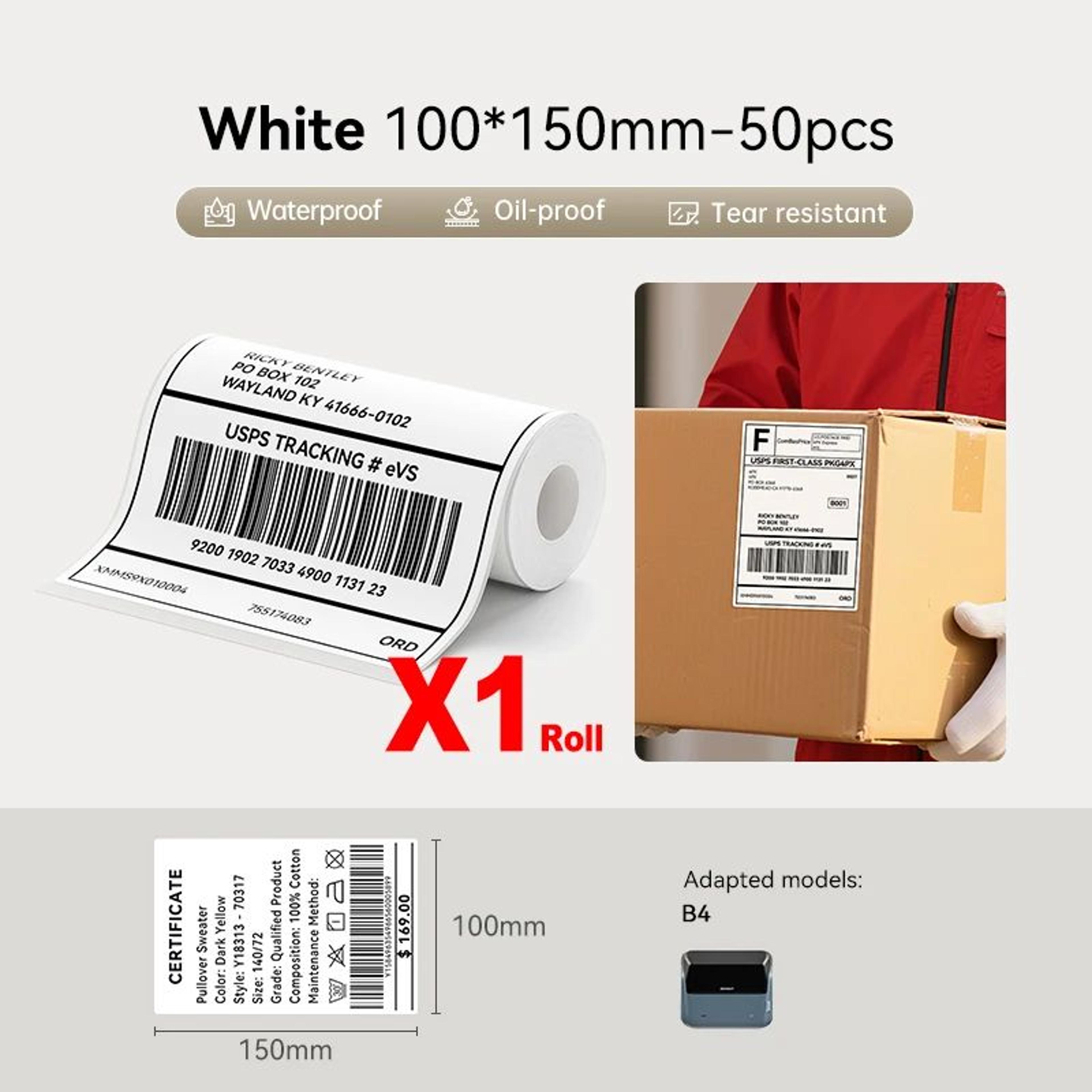 Large SelfAdhesive Thermal Printer Labels For Barcode And Retail Price Tags 5