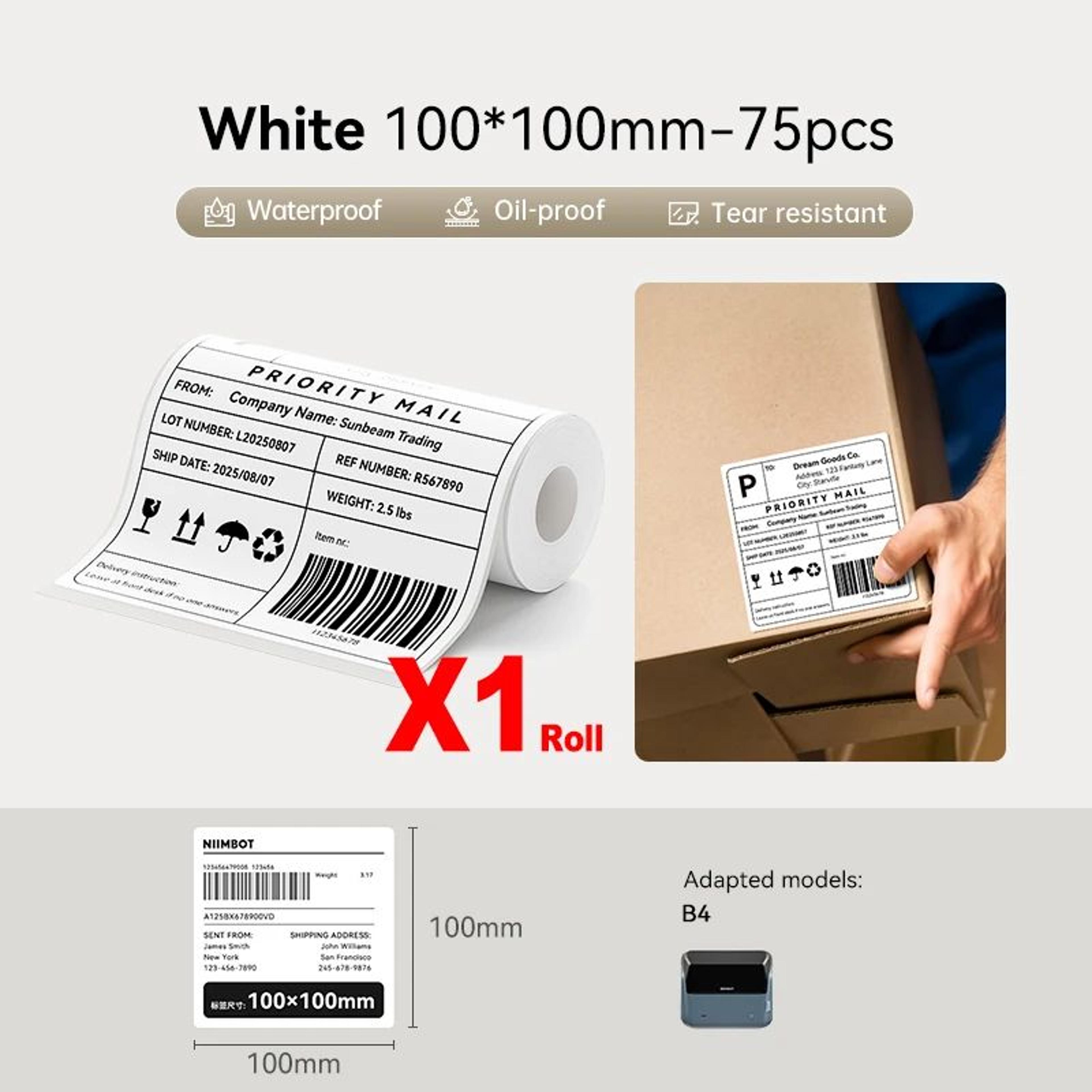 Large SelfAdhesive Thermal Printer Labels For Barcode And Retail Price Tags 10
