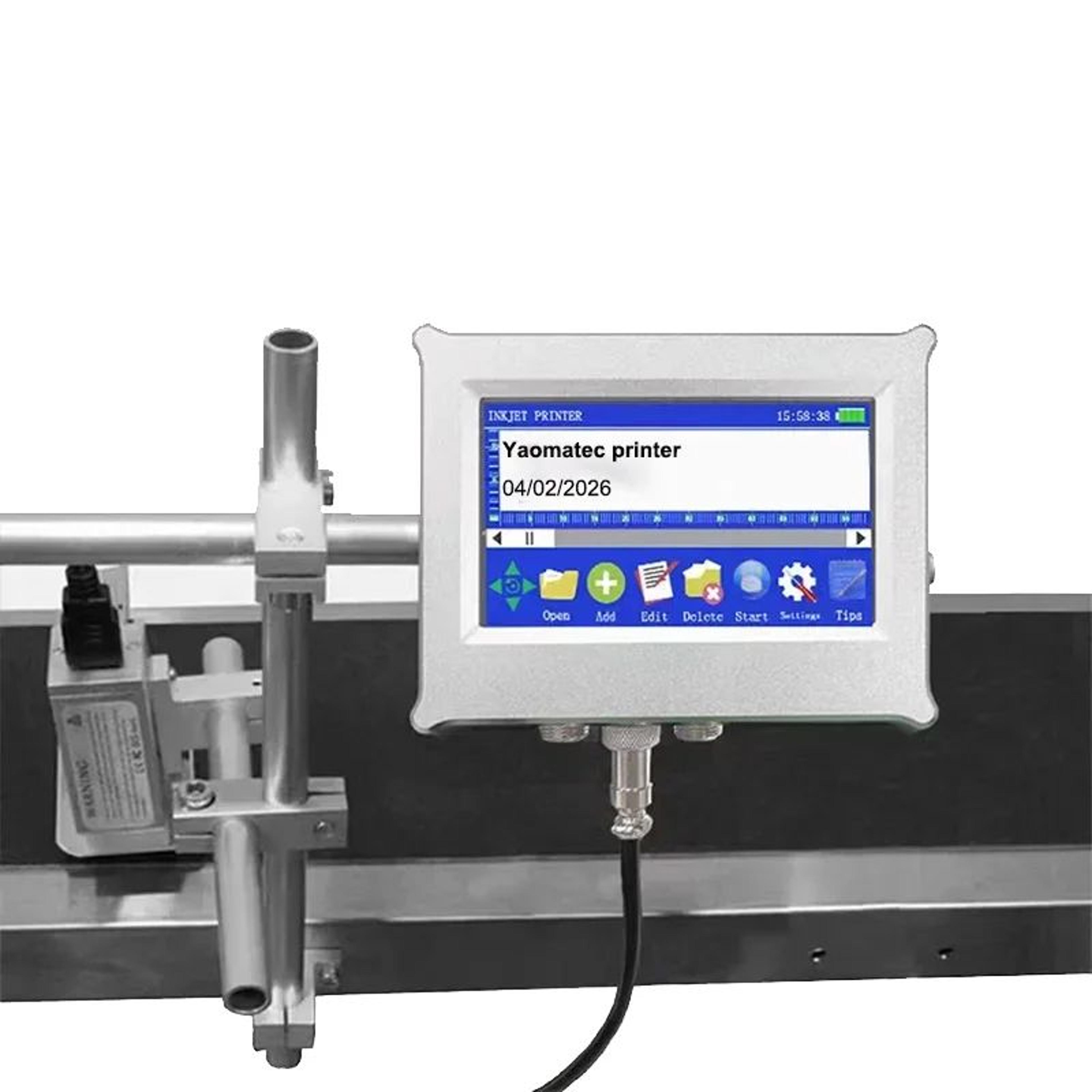 127mm Automatic Inkjet Coding Printer With 25 Languages For Packaging And Logo Printing 0