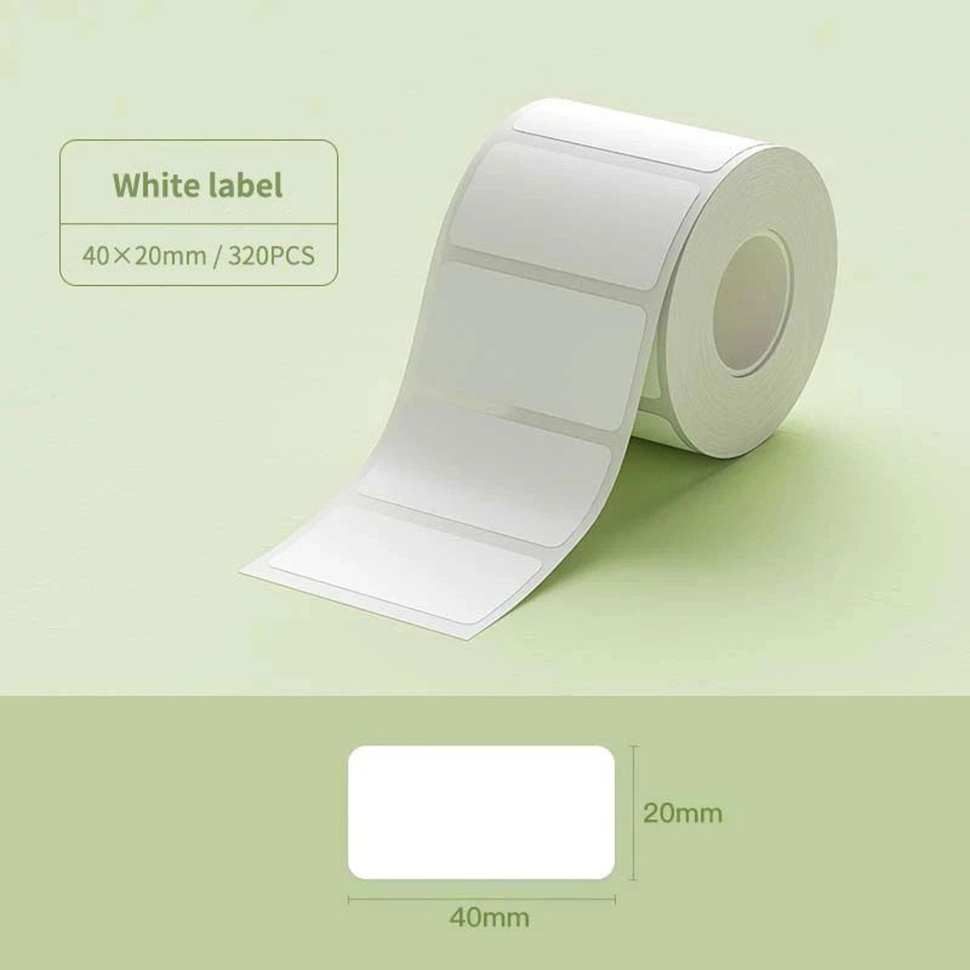 Waterproof Round Thermal Sticker Labels For B1 B21 B3S Printers  White And Transparent 7