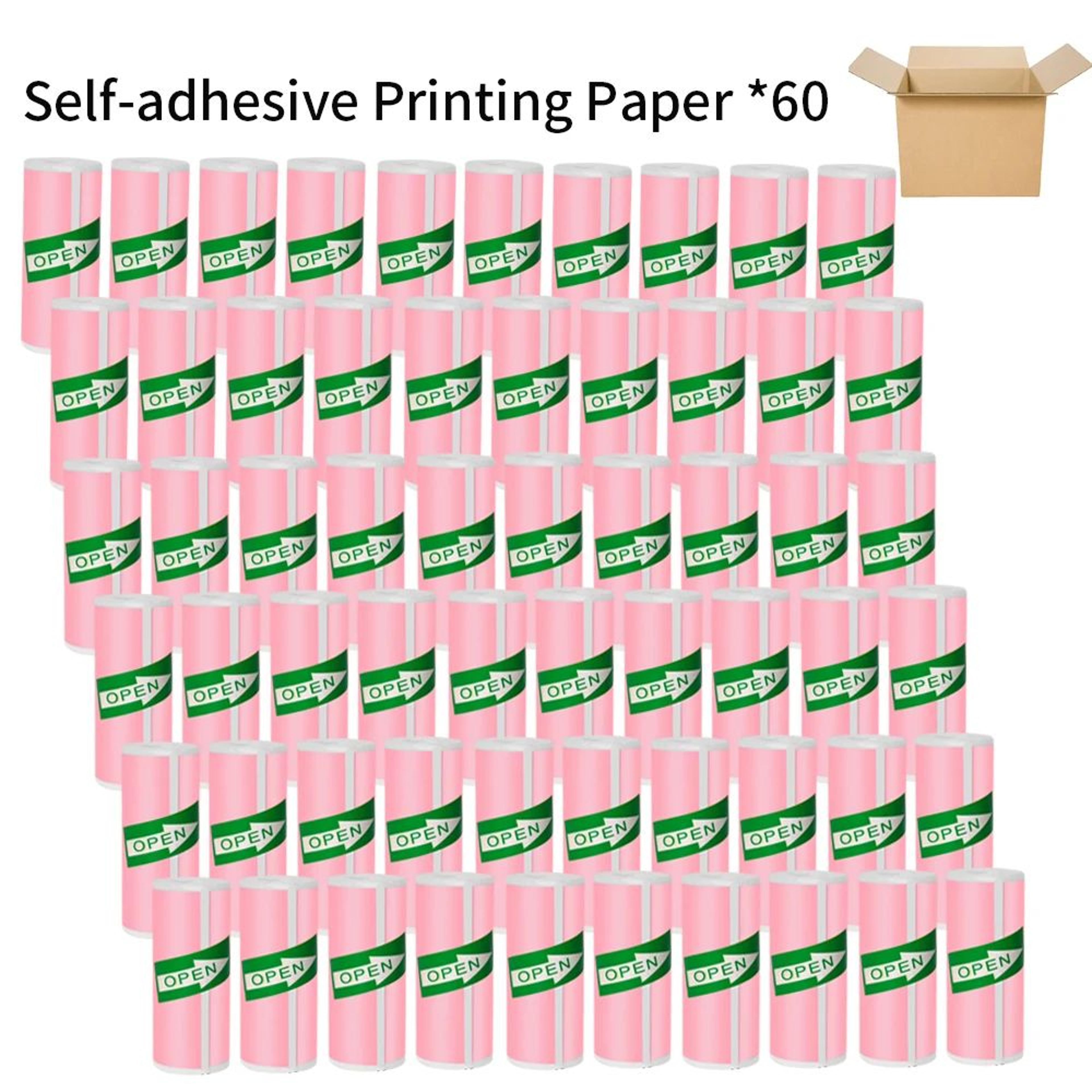 57mm SelfAdhesive Thermal Sticker Paper For Mini Printers And DIY Crafts 15