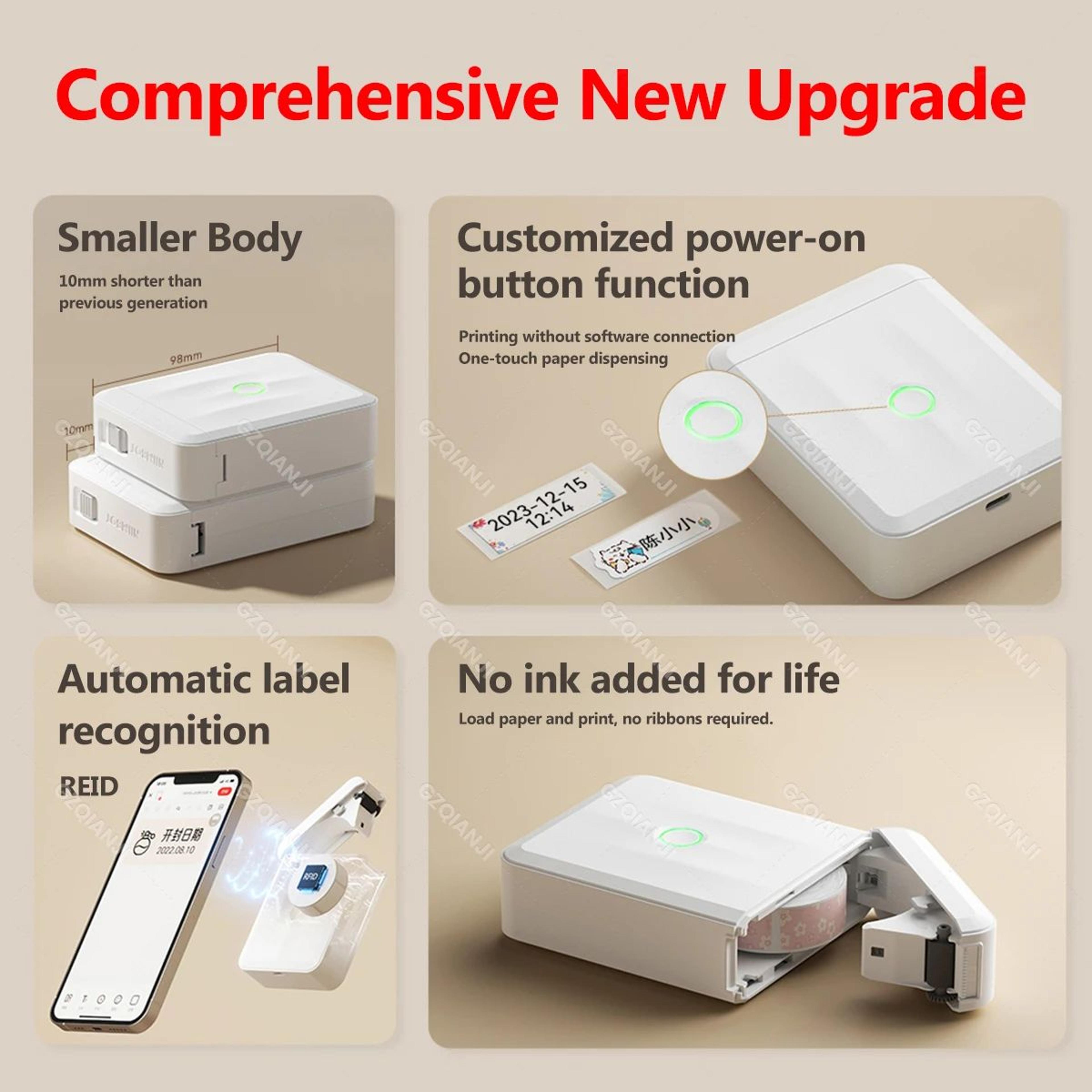 Portable Bluetooth Label Maker Wireless Mini Thermal Sticker Printer For Home Office And School 5