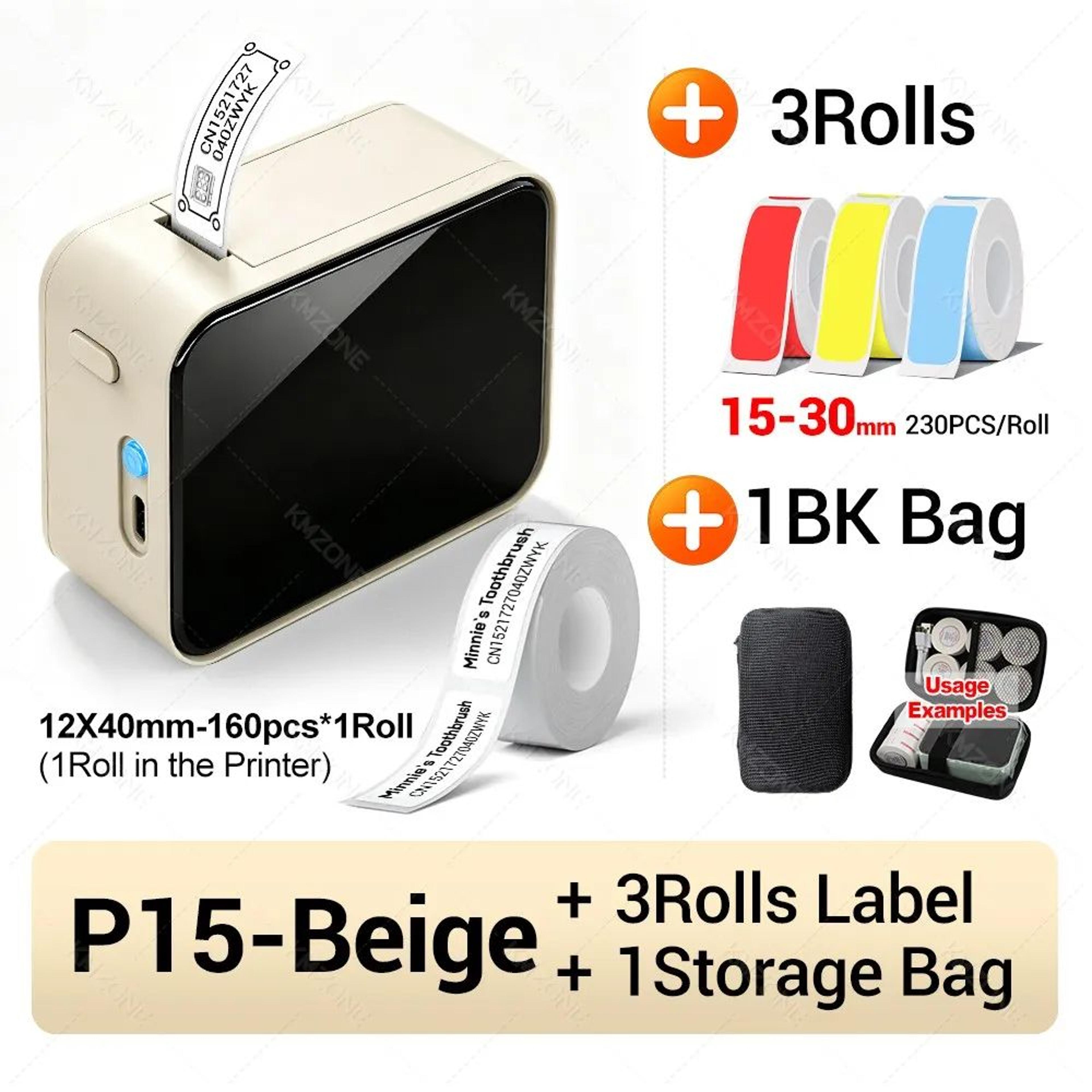 Mini Wireless Thermal Label Maker Portable Inkless Sticker Printer For Home And Office 9
