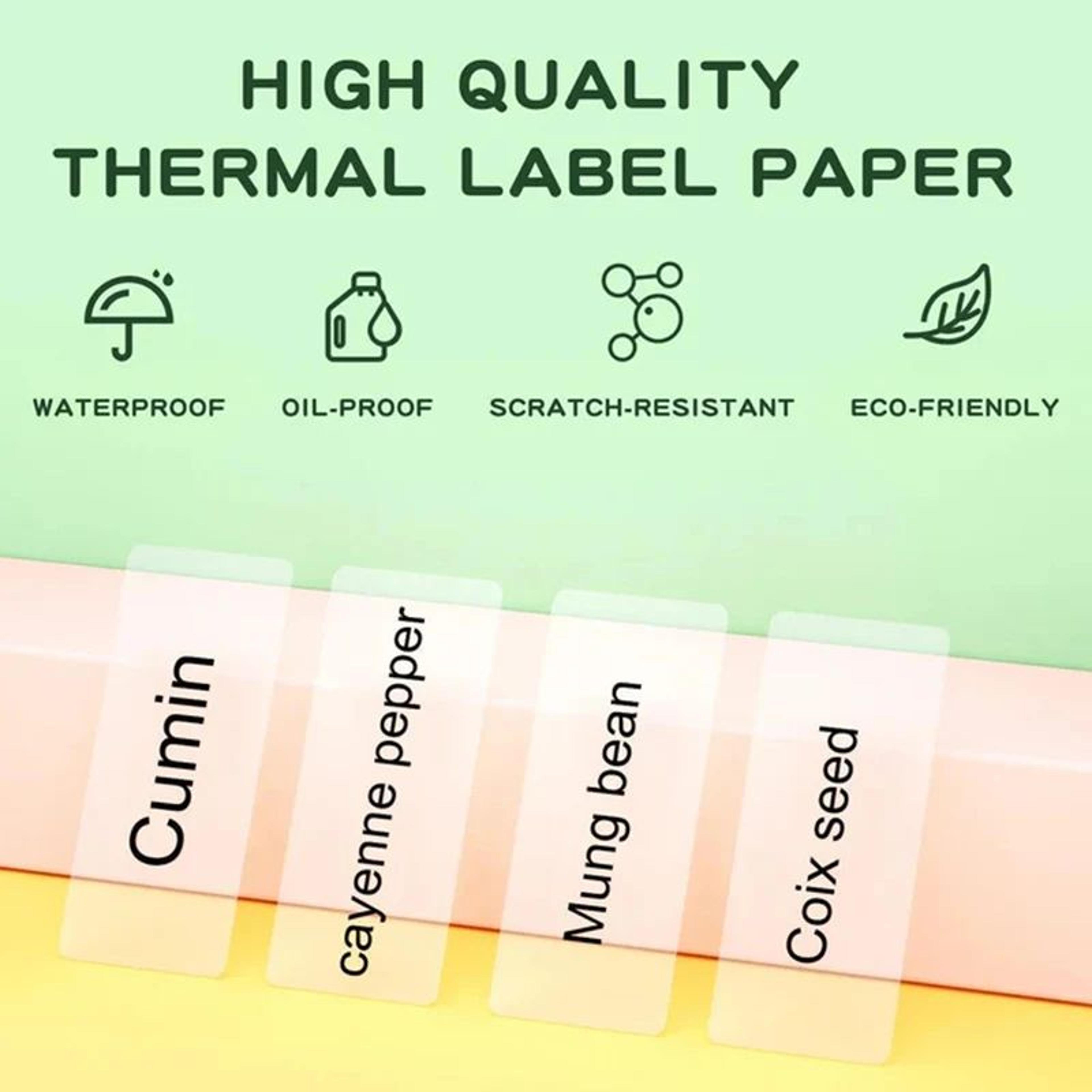 Transparent Waterproof Thermal Label Stickers For D11 D110 Mini Printers 3