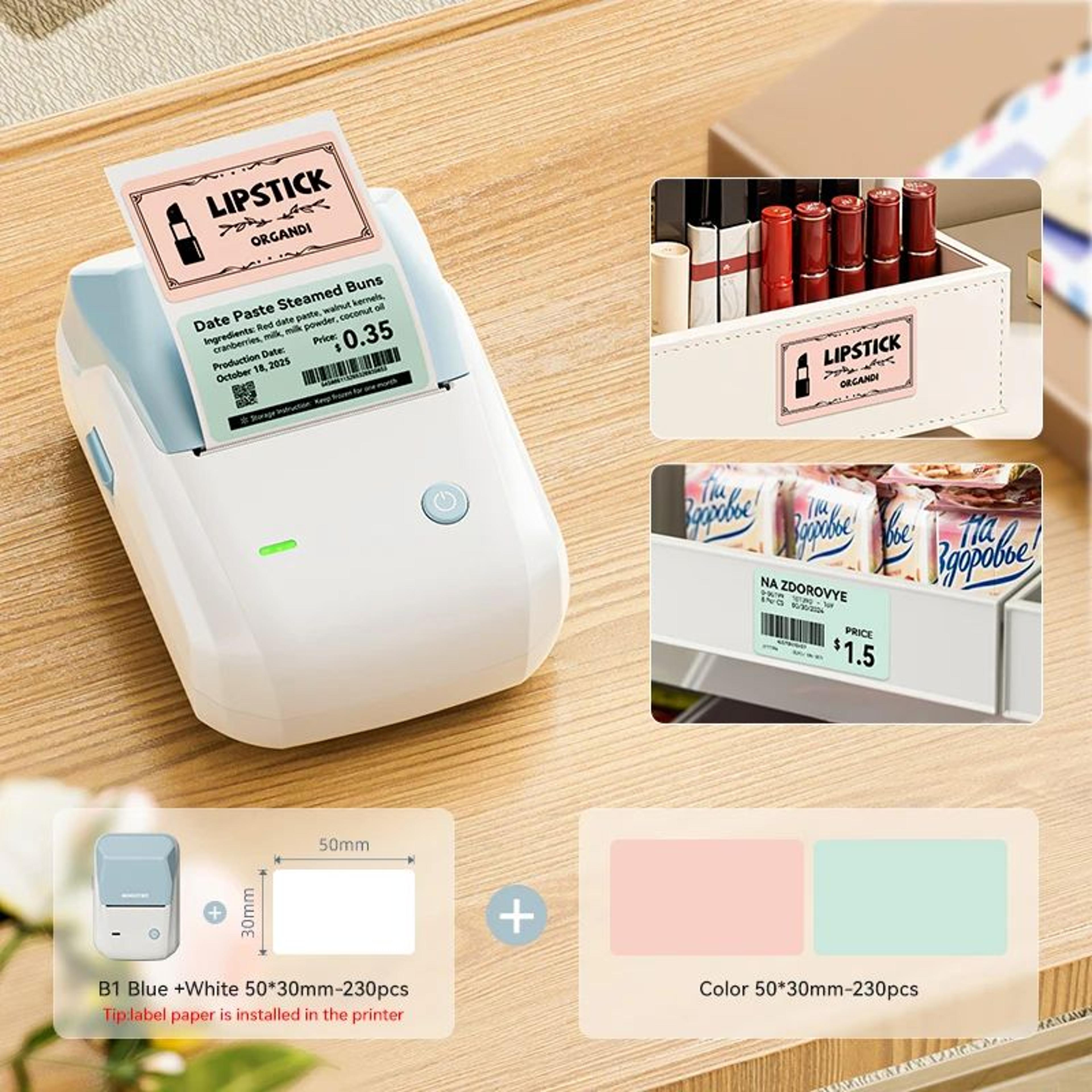 B1 Wireless Bluetooth Thermal Label Printer For Home And Office Organization 19