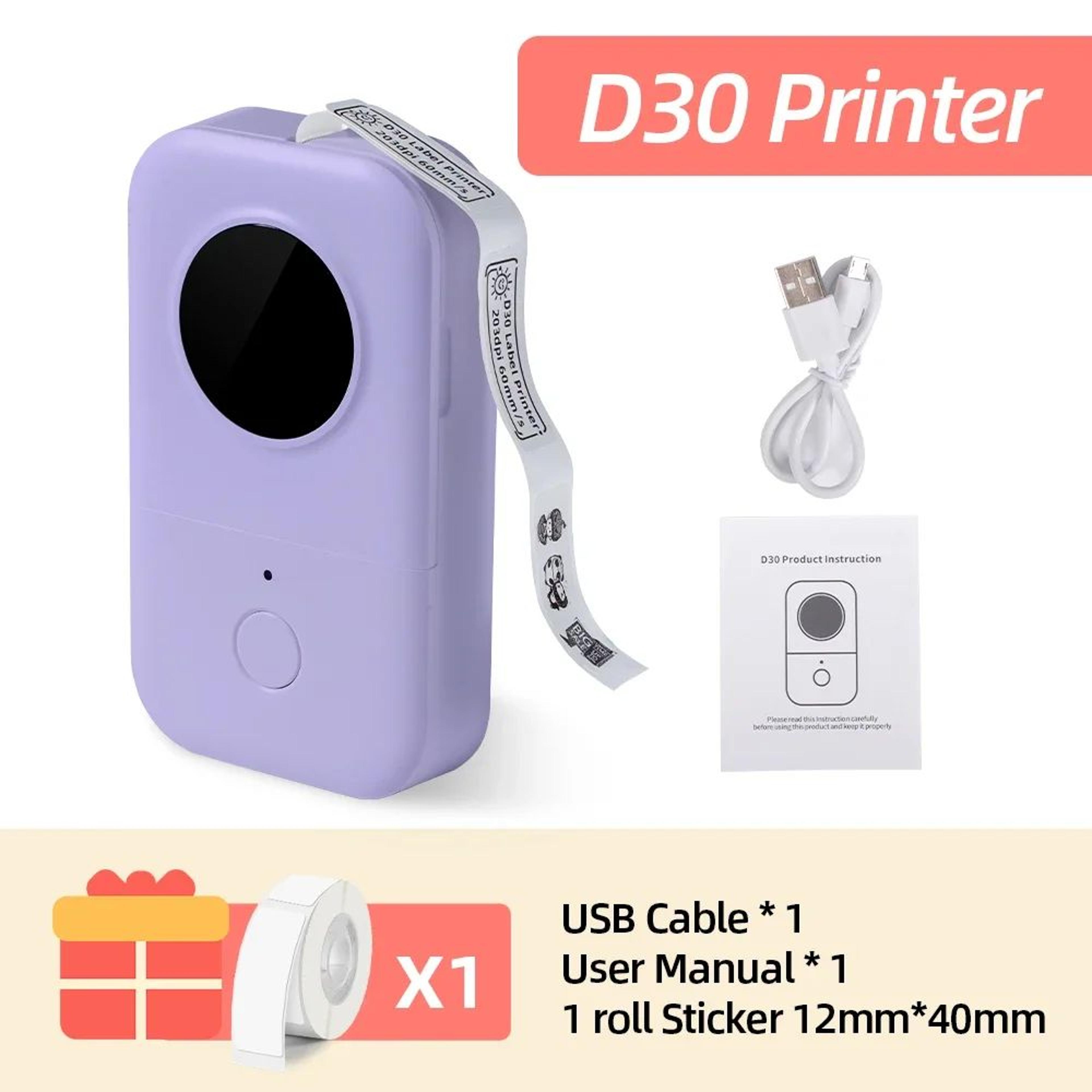 Mini Bluetooth Thermal Label Maker Portable Inkless Sticker Printer 6