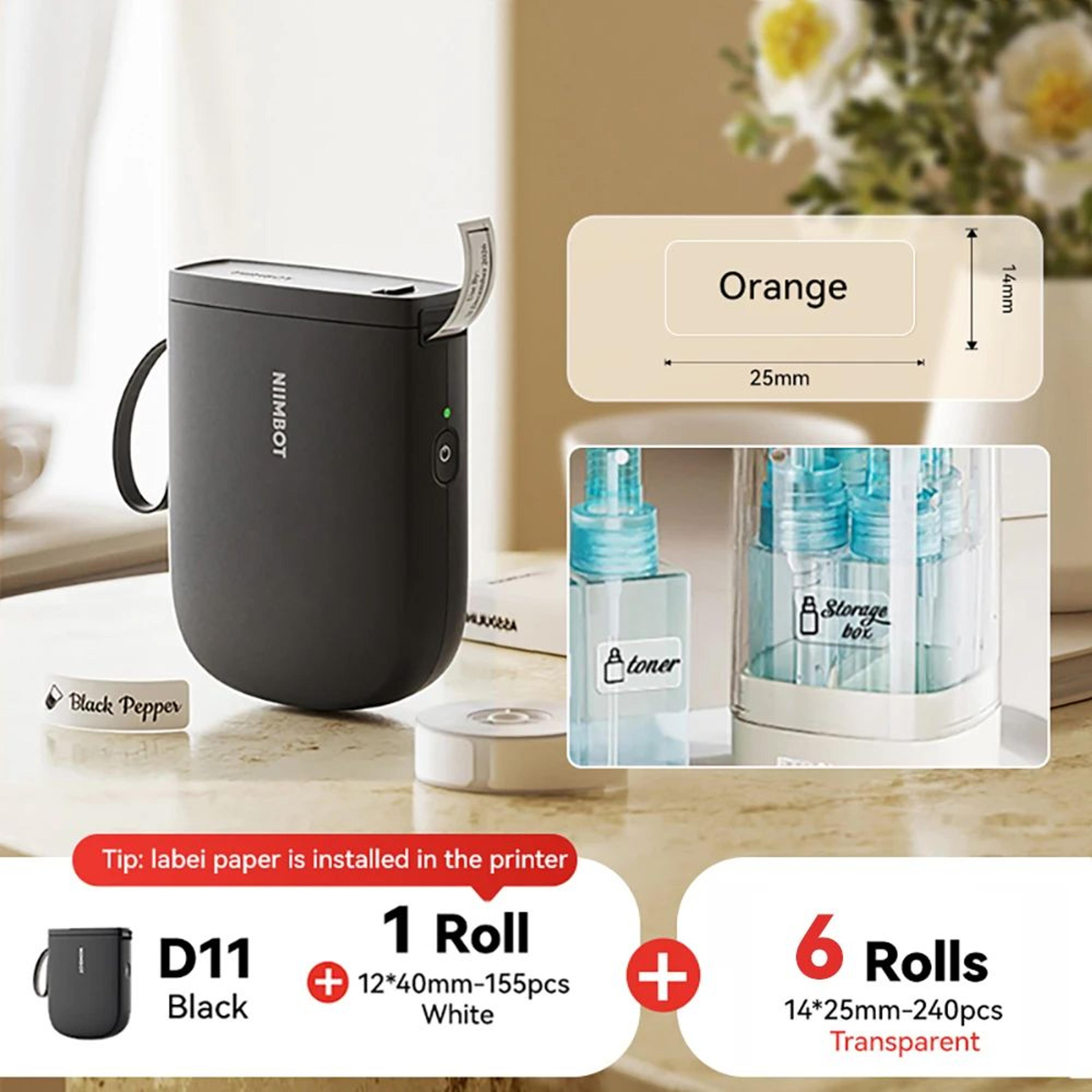 300DPI Mini Portable Bluetooth Thermal Label Printer With Fast Inkless Printing 9