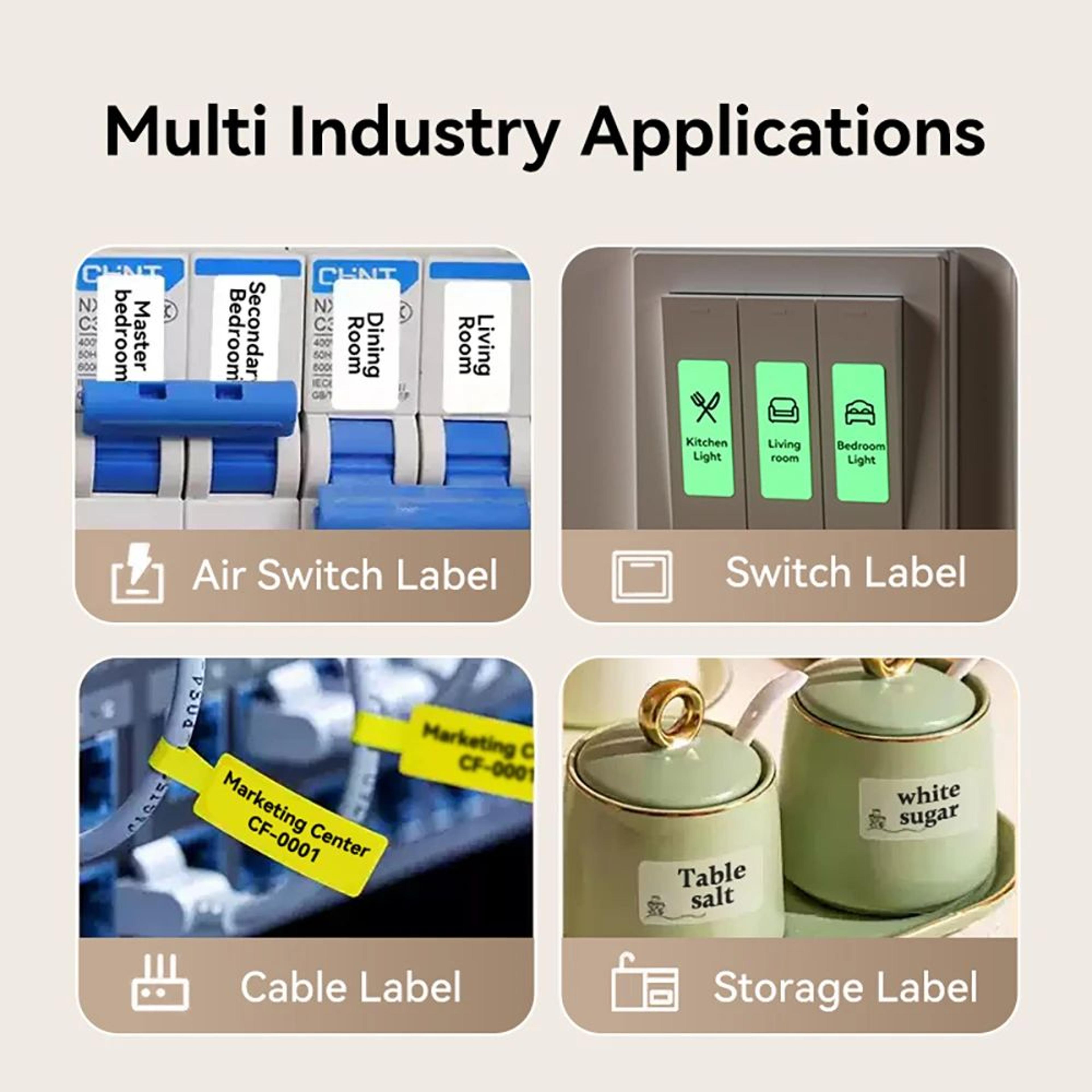 Mini Portable Wireless Thermal Label Printer With Bluetooth And Inkless Sticker Printing 1