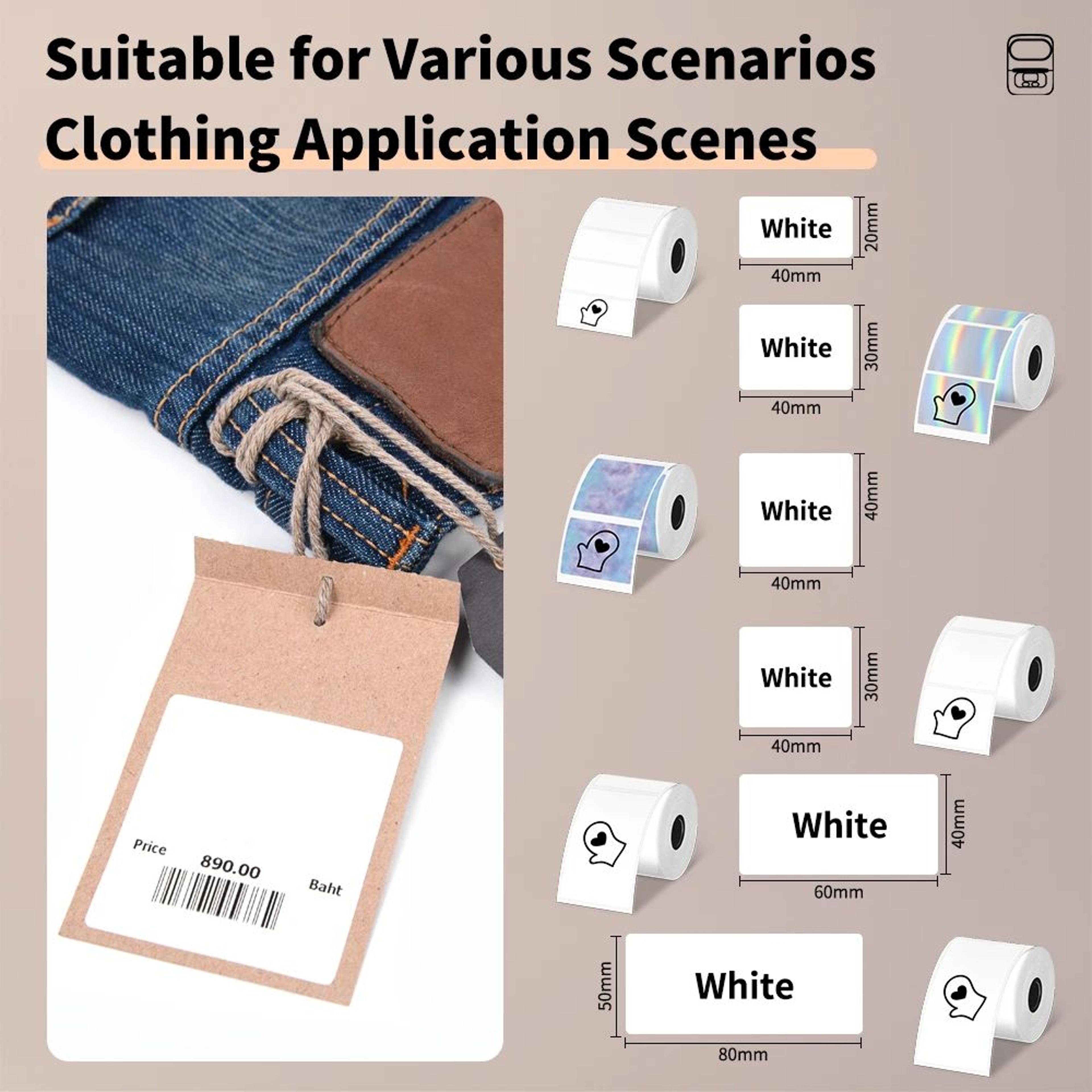 Mini Portable Bluetooth Thermal Label Printer For Home And Business 1