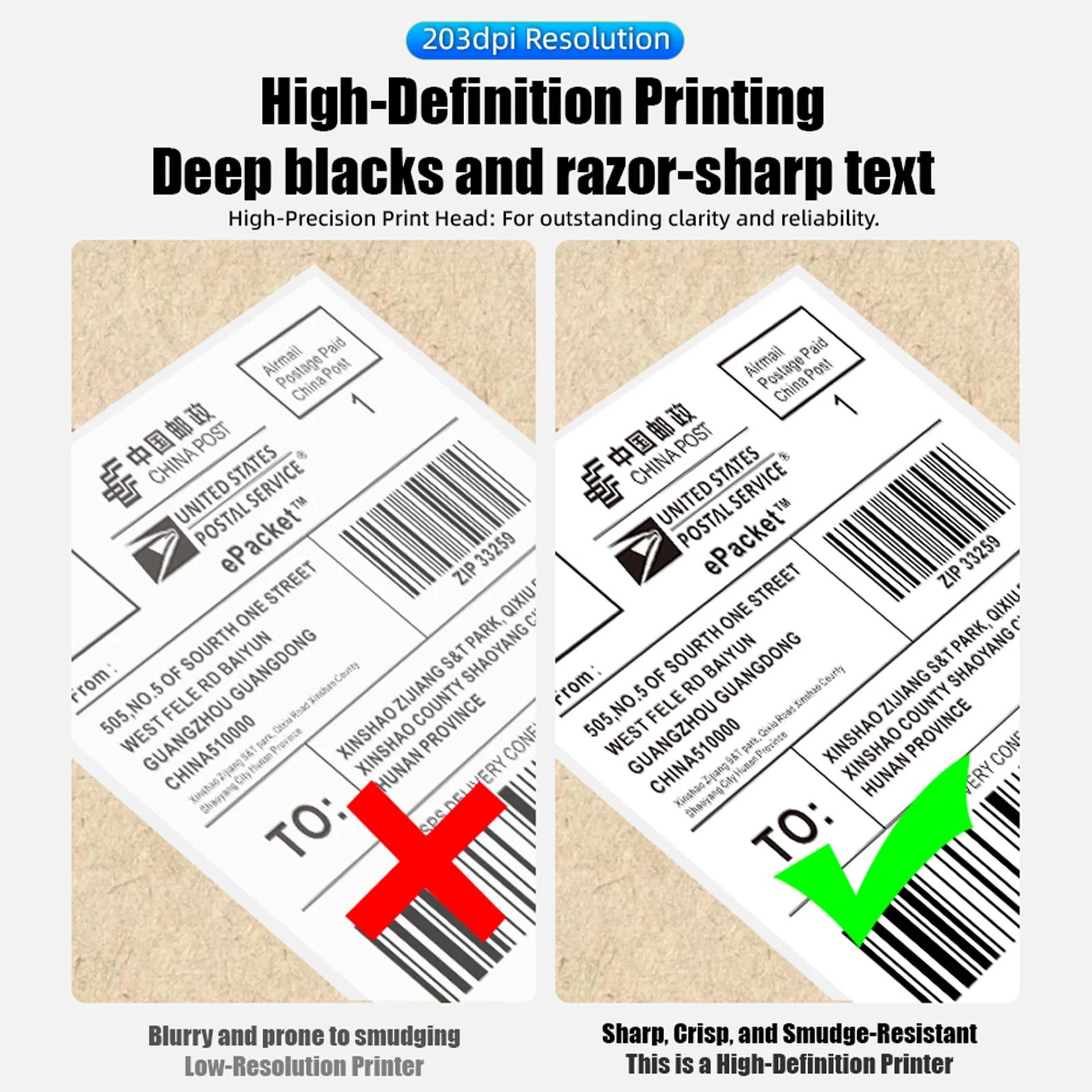 4x6 Inch Bluetooth Wireless Thermal Shipping Label Printer For Small Business 3