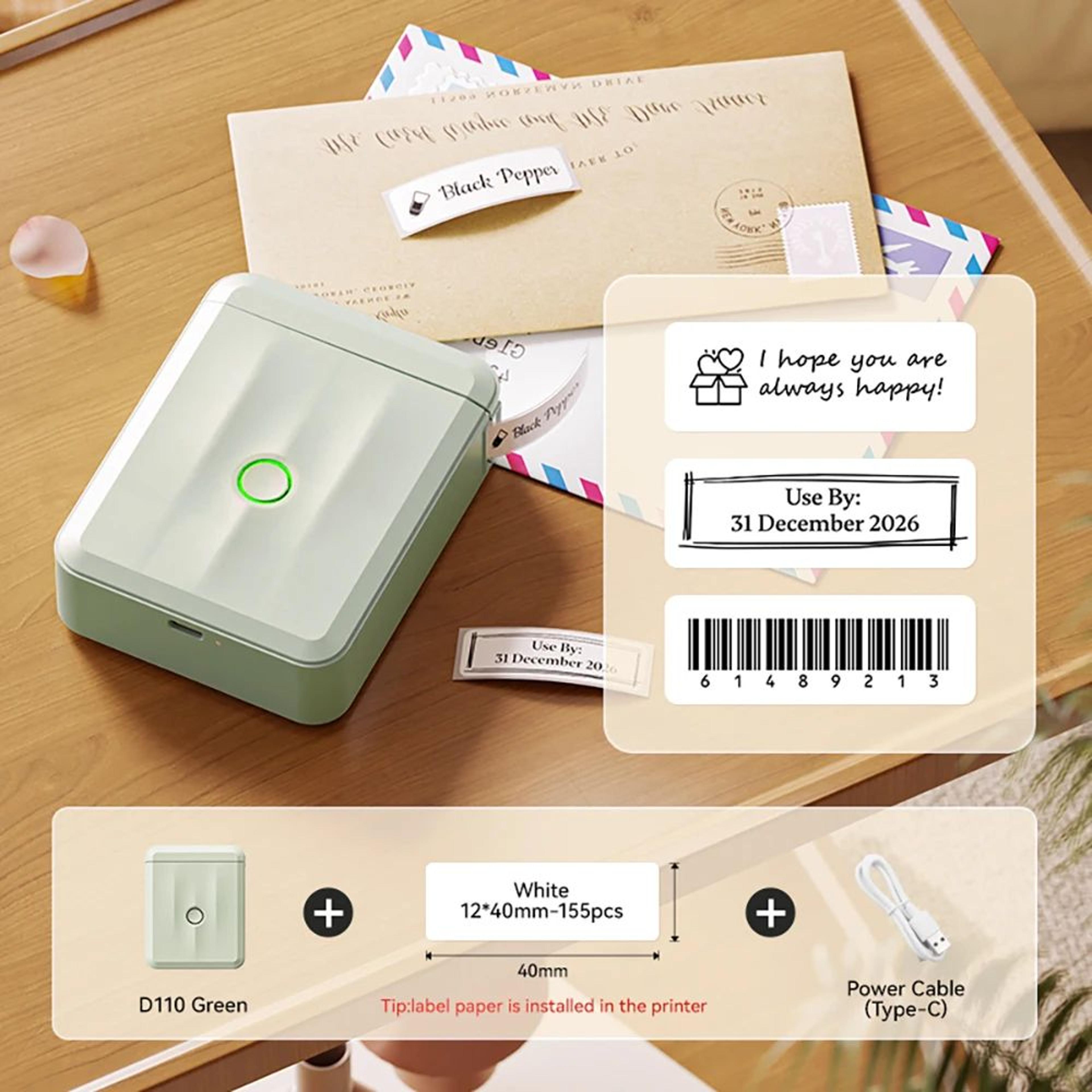 Portable Bluetooth Label Maker Mini Wireless Thermal Sticker Printer For Home And Office 6
