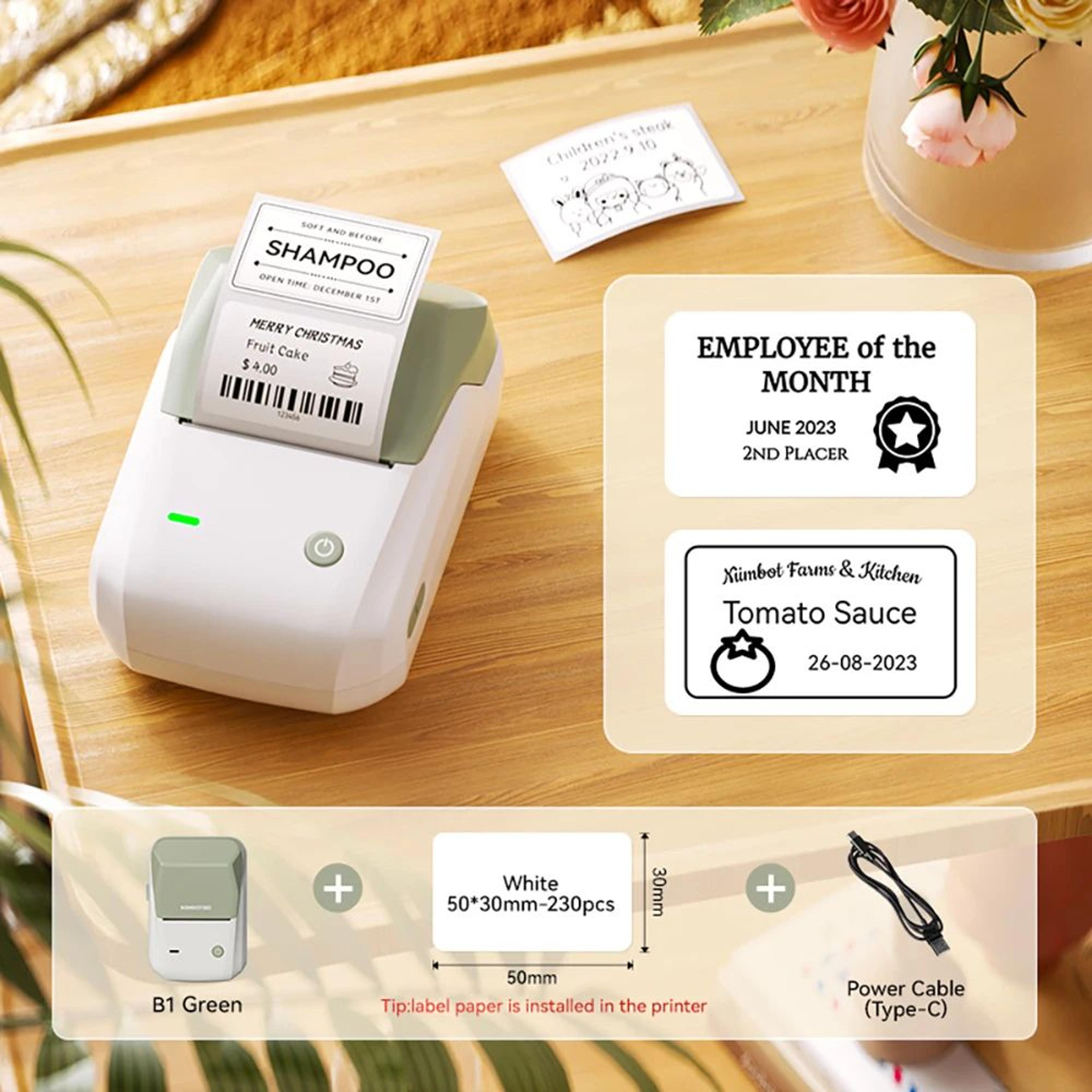 Wireless Bluetooth Thermal Label Printer 2050mm Inkless Barcode And Price Tag Maker 7