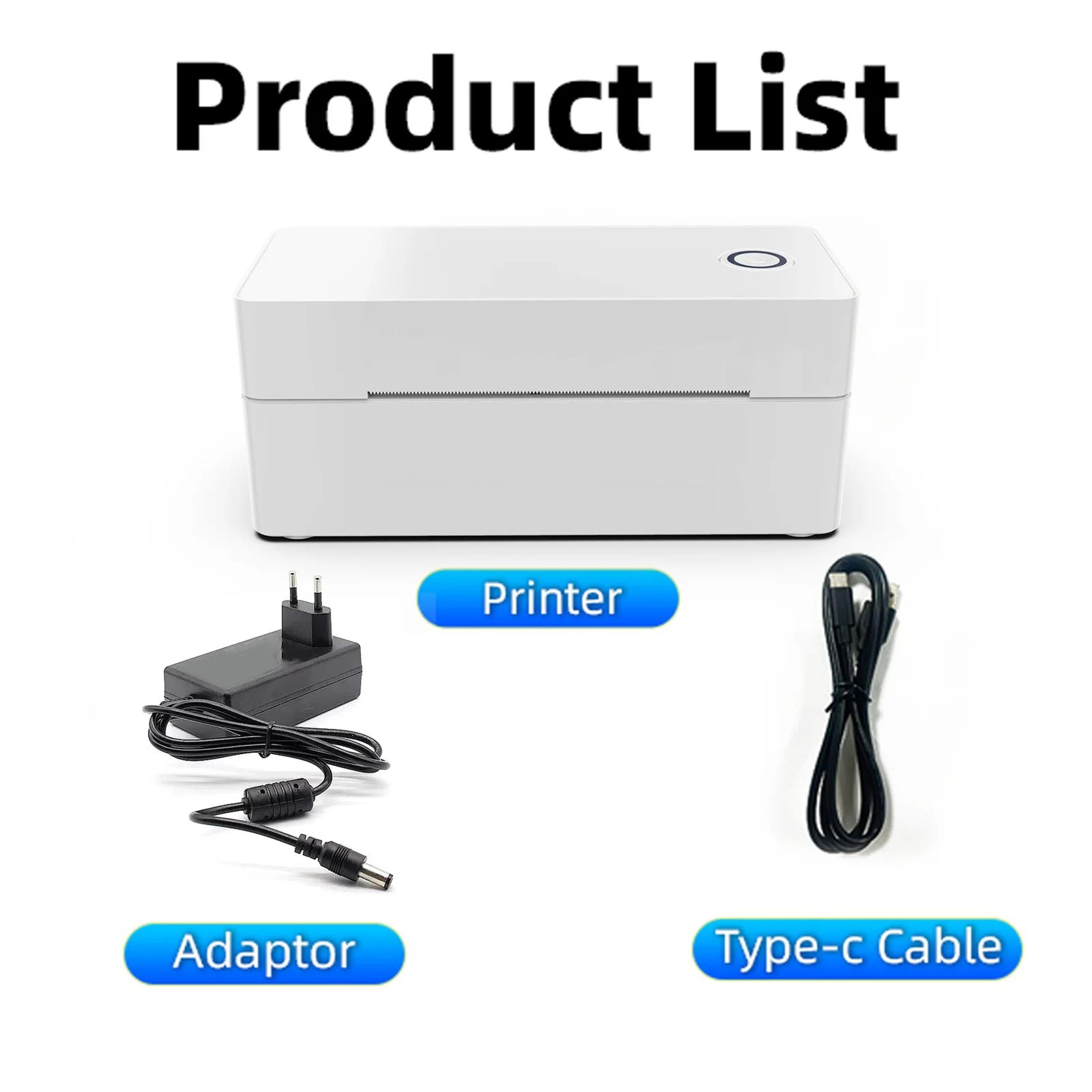 4x6 Inch Wireless Bluetooth Shipping Label Printer Inkless Thermal Printer For Small Business 7
