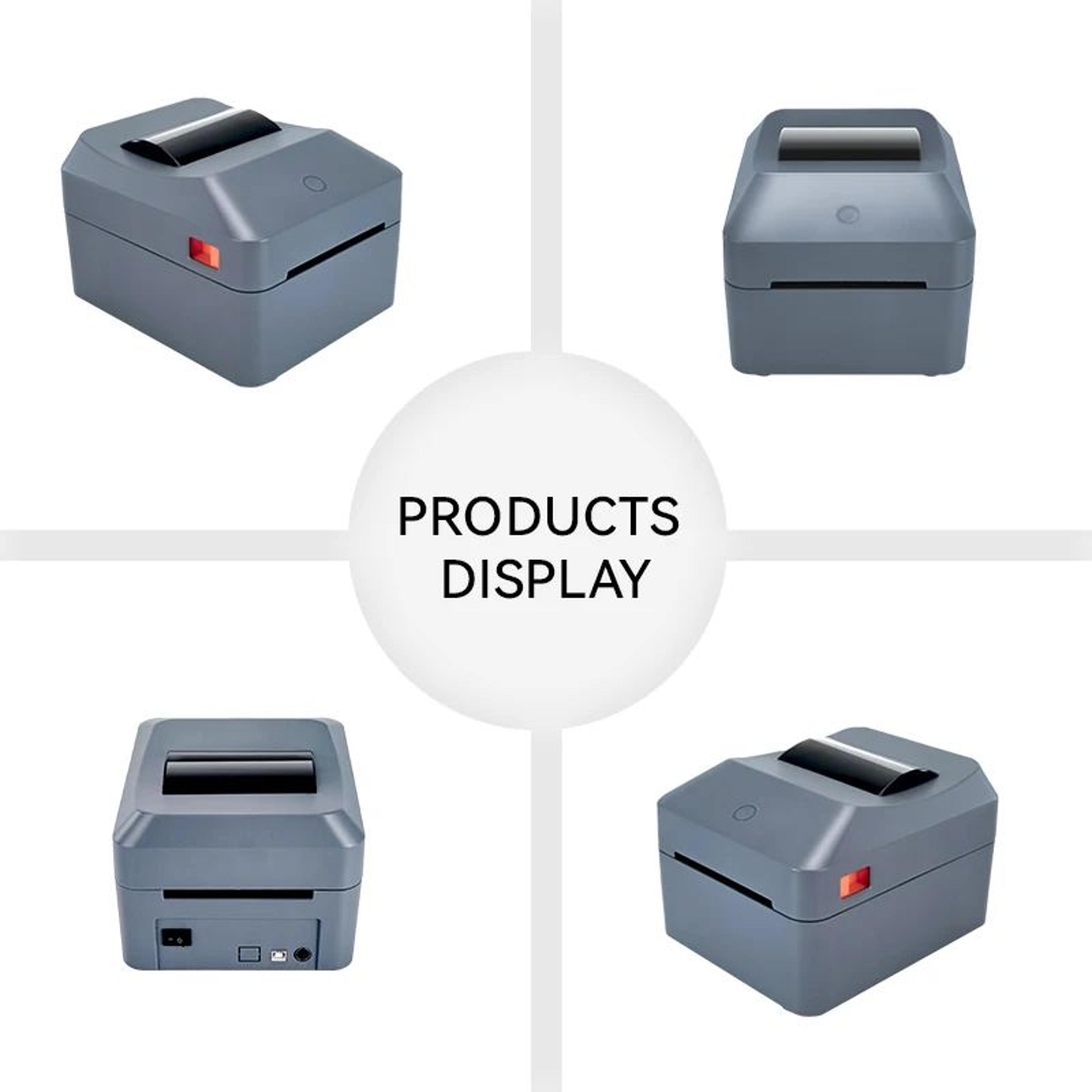 4x6 Thermal Shipping Label Printer With BuiltIn Paper Roll Compartment 1
