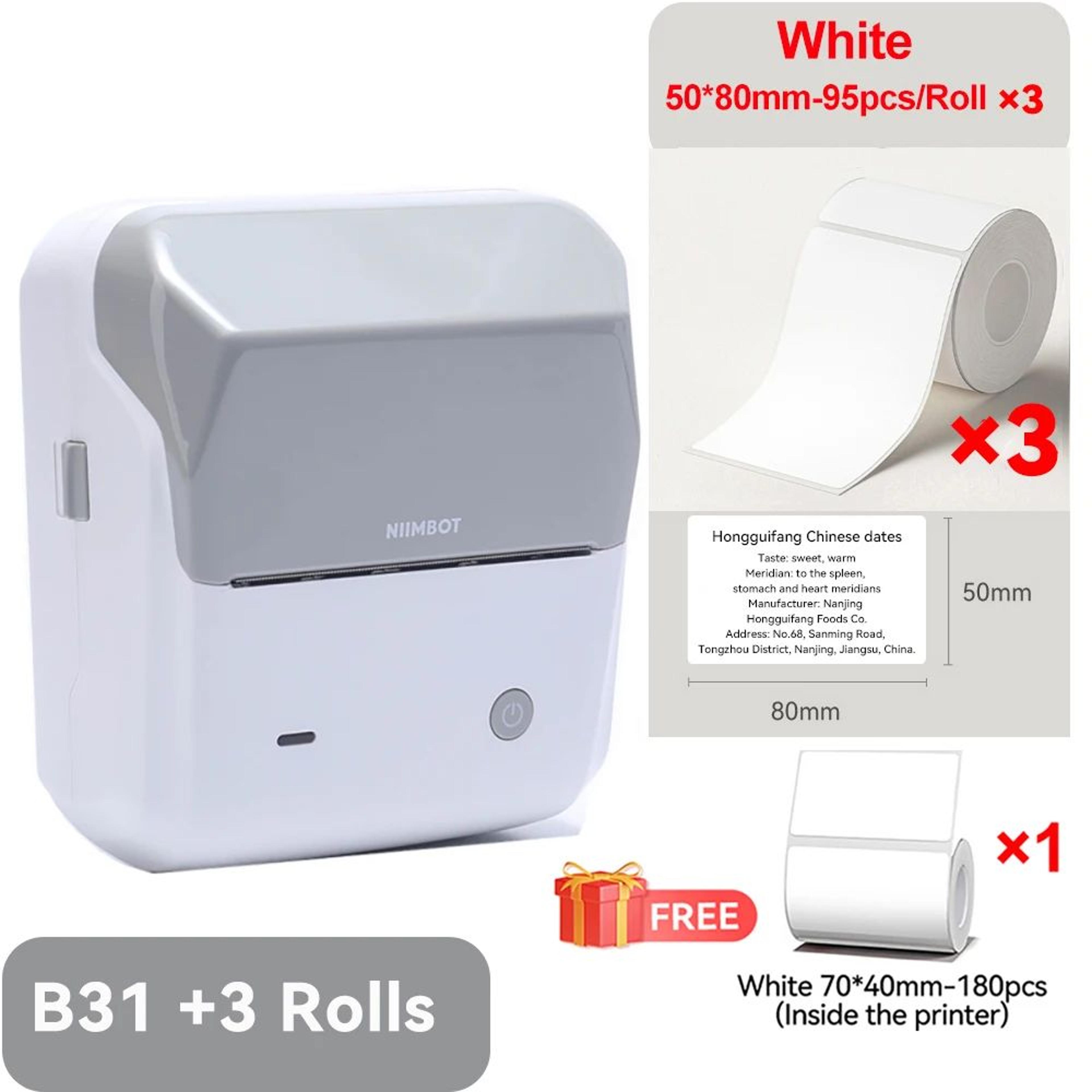 Portable Thermal Label Maker Printer For Barcode Clothing And Jewelry Labels 20