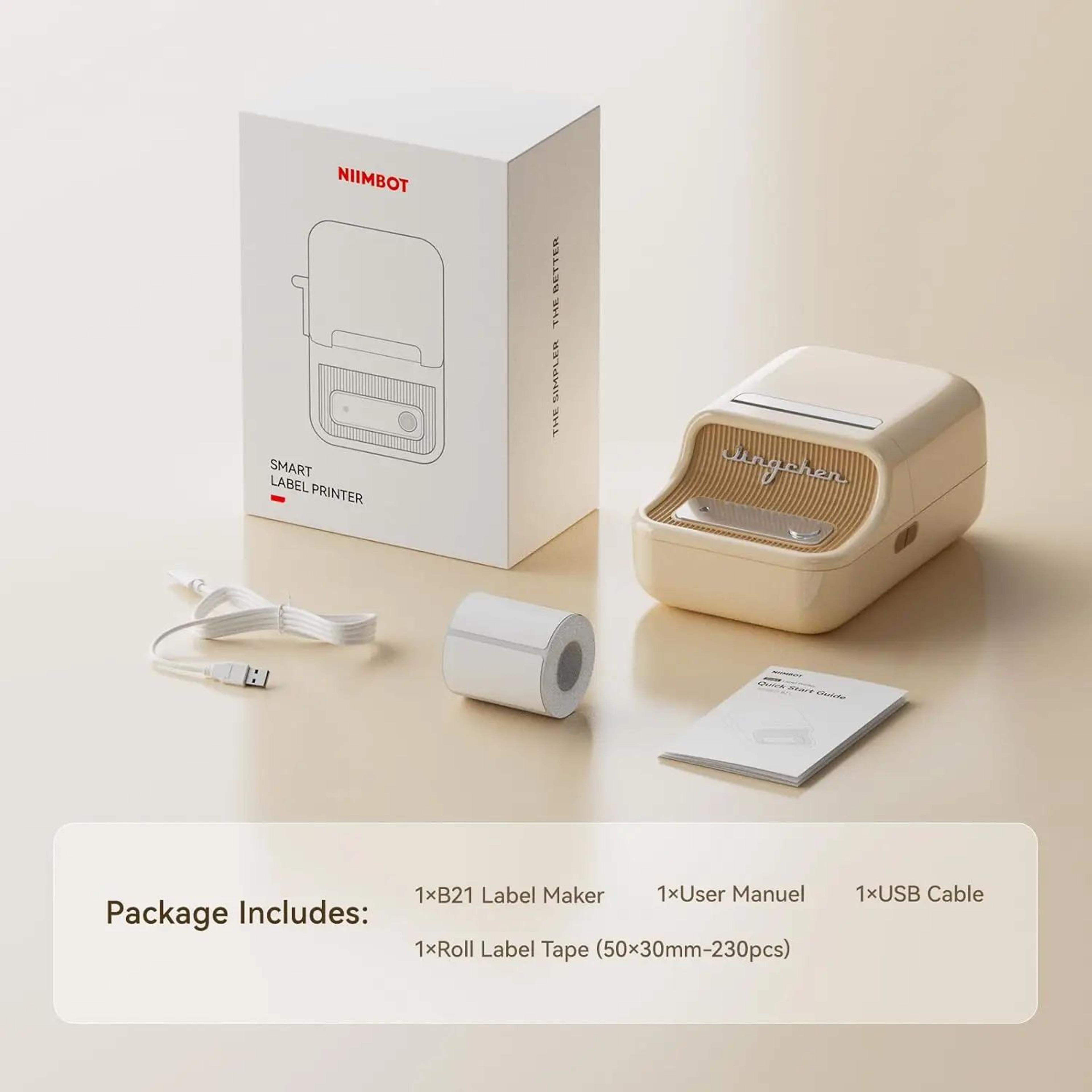 Wireless 300 DPI Thermal Label Printer With Red And Black Dual Color Printing 2