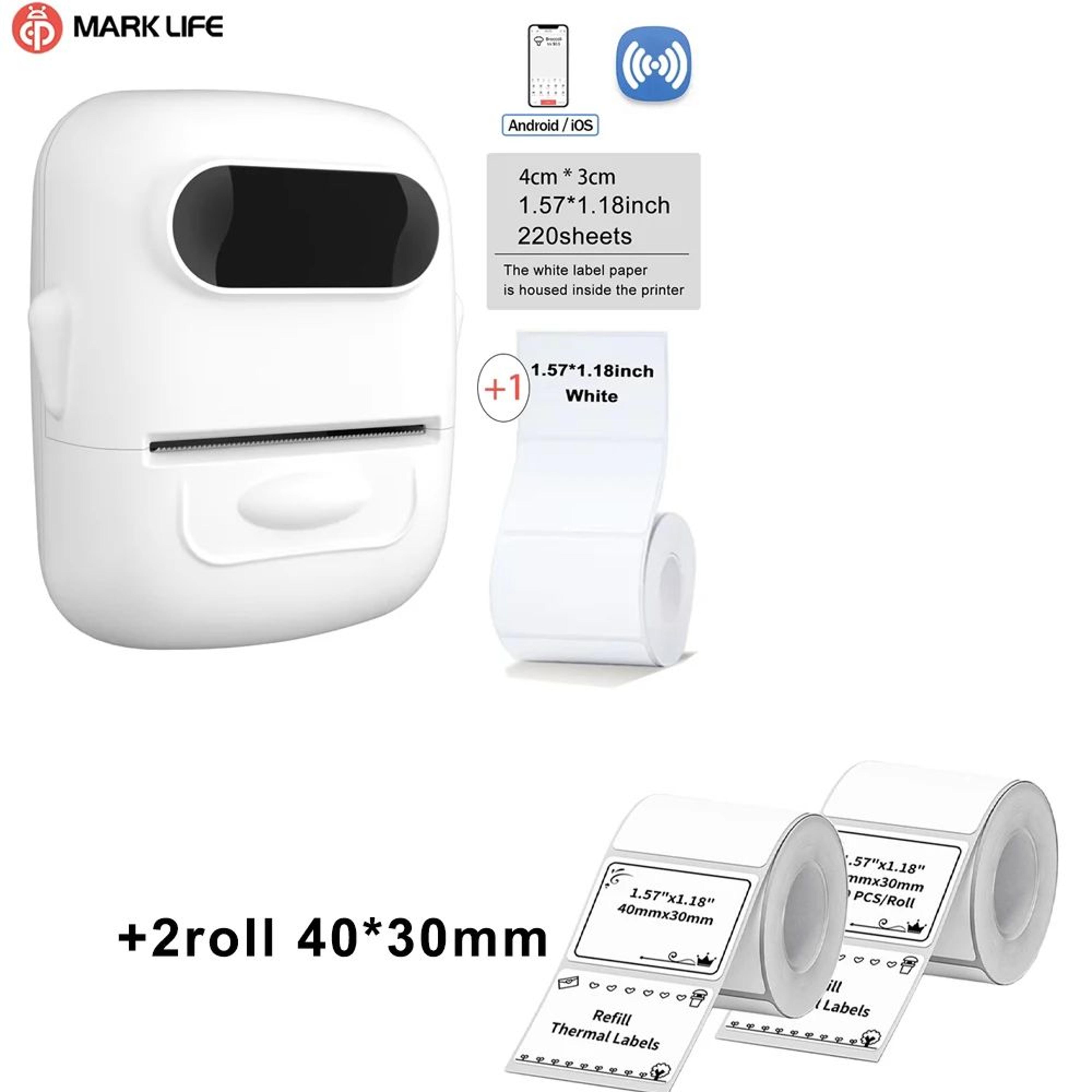 Portable Thermal Label Printer For Custom Stickers Home Organization And Business 11