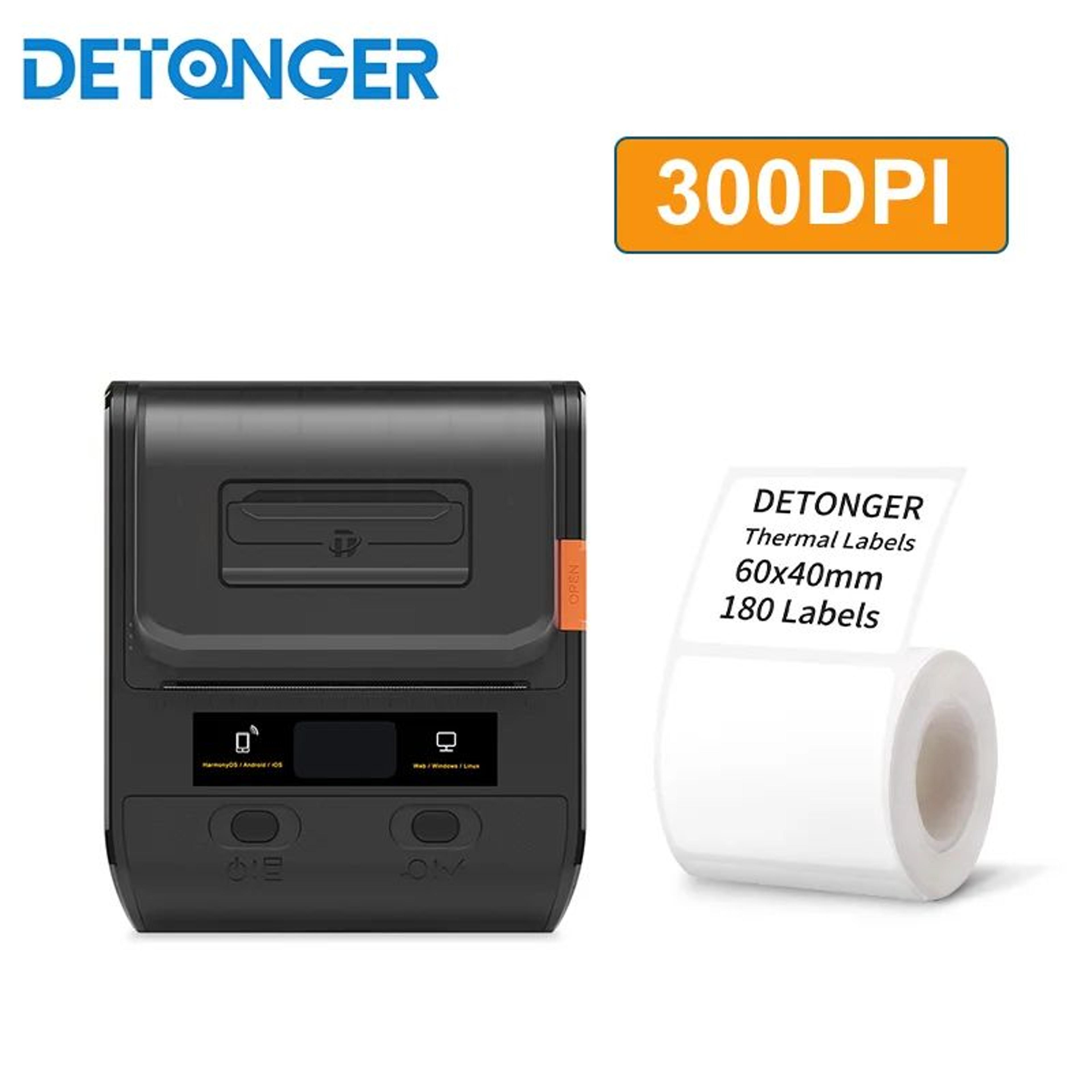 300DPI Wireless Bluetooth Thermal Label Printer For Barcode And Sticker Printing 8