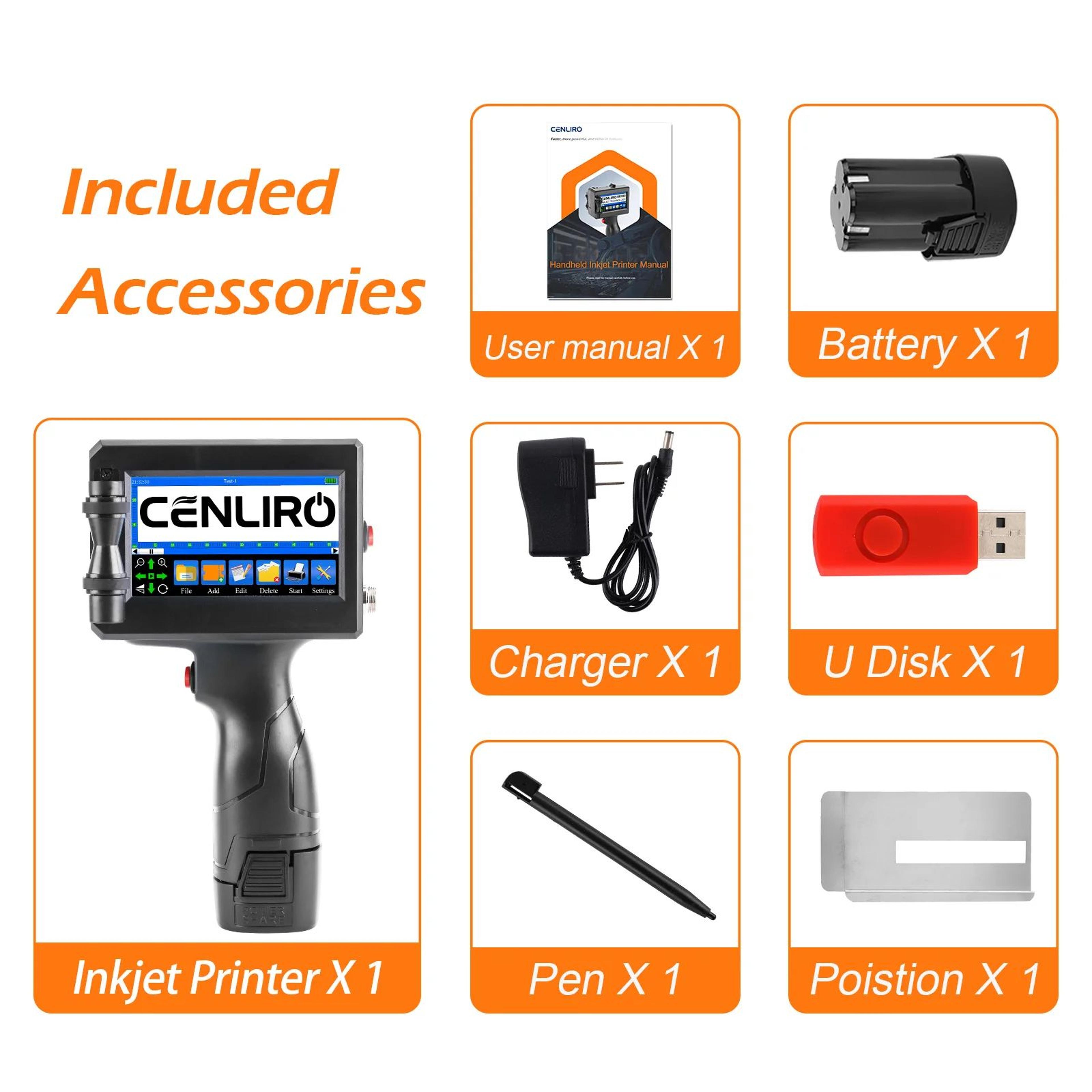 254mm Handheld Inkjet Printer Portable Date Coding Machine For Batch Numbers Logos And QR Codes 1