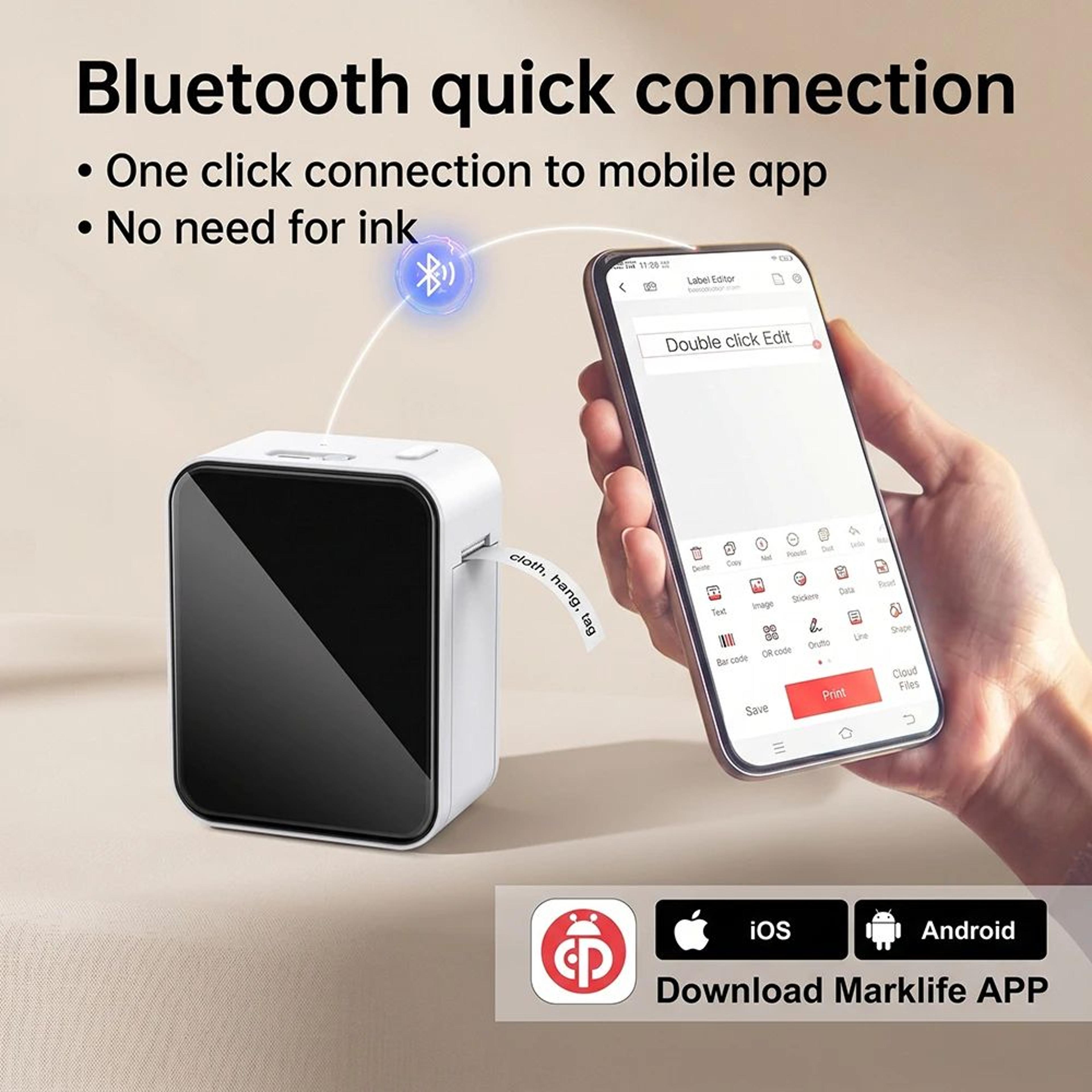 P15 Mini Bluetooth Thermal Label Printer For Home Office And Creative Organization 3