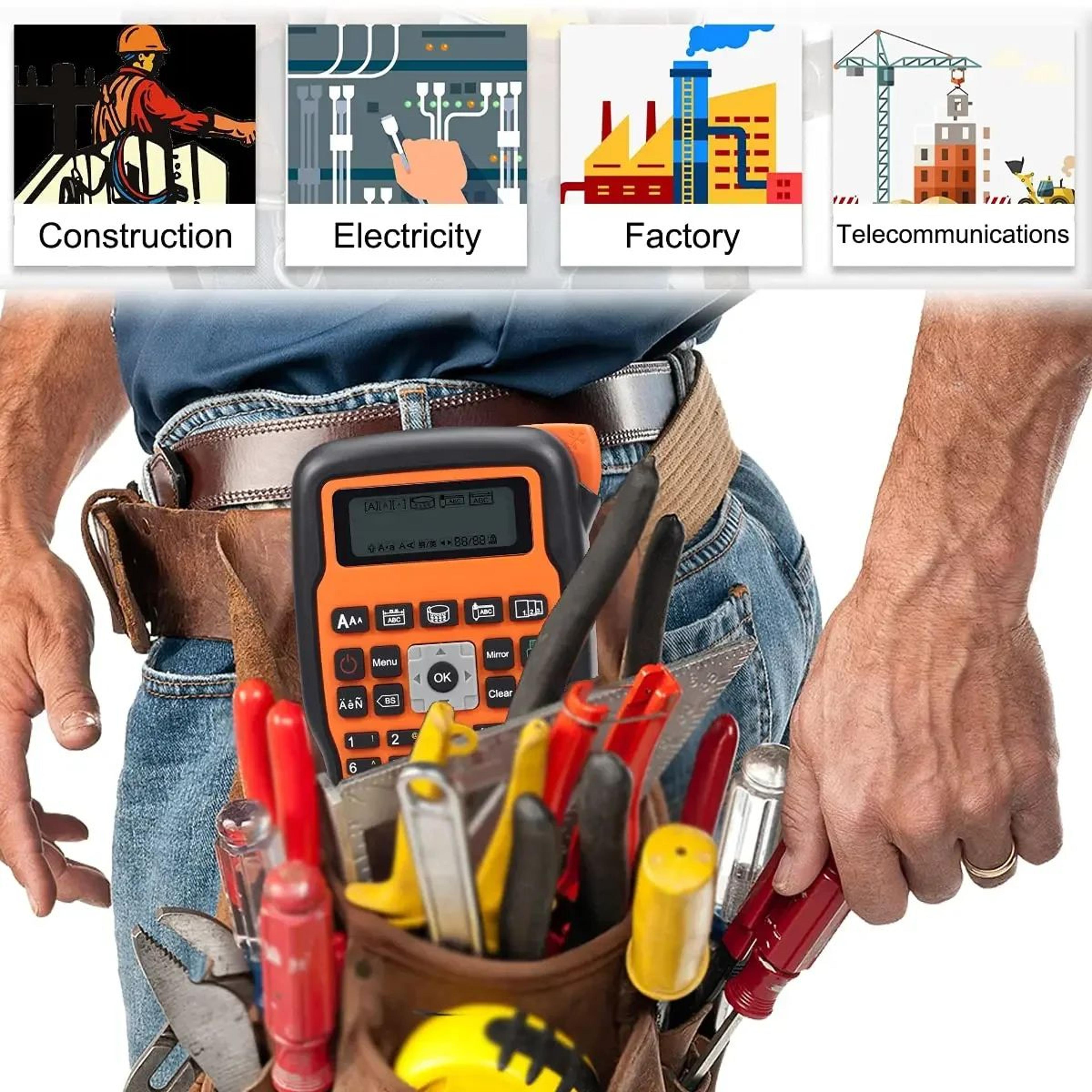 Portable E1000 Pro Handheld Industrial Label Maker With TZe231 Tape Compatibility 5