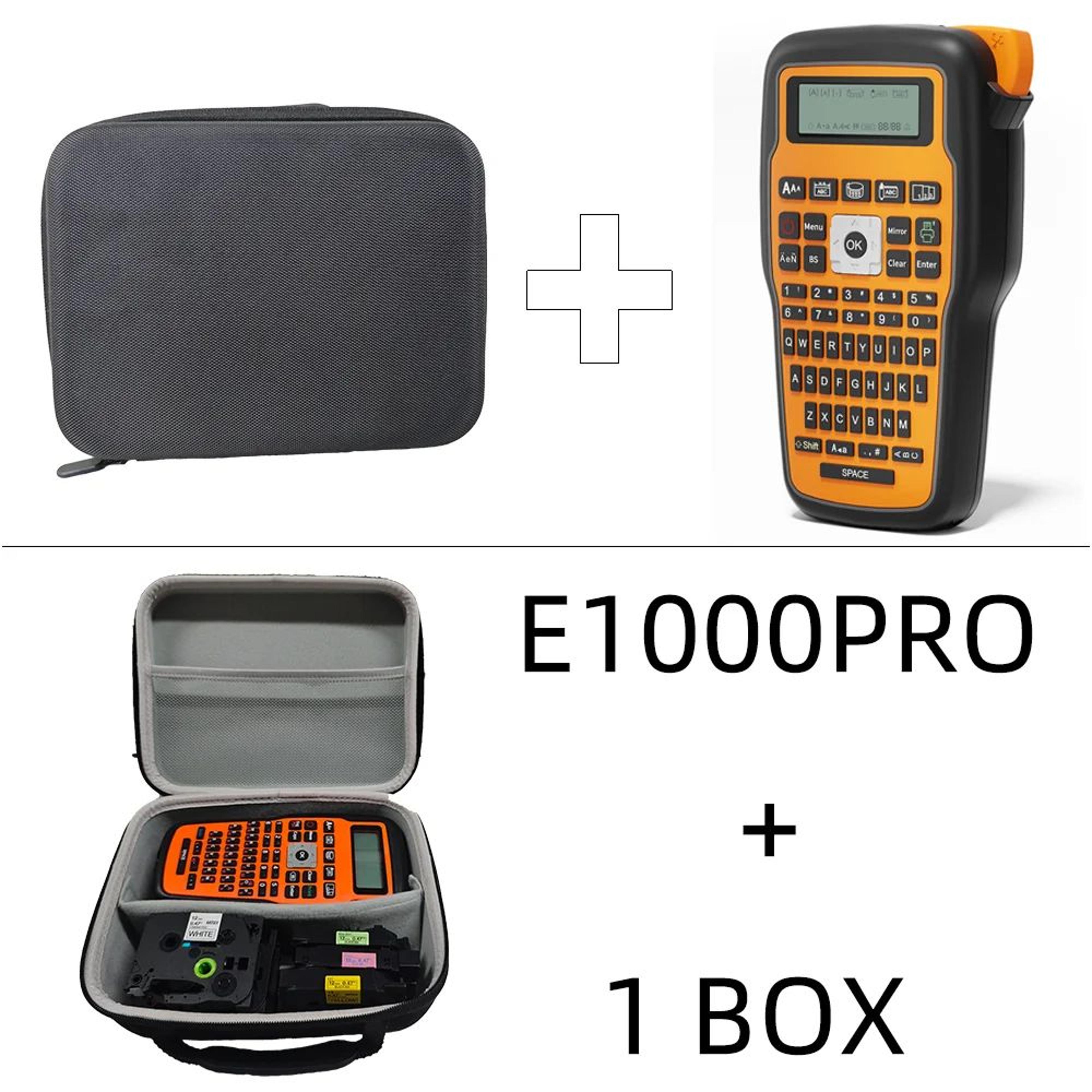 E1000PRO Handheld Label Printer 203DPI Portable Label Maker For Cable And Industrial Labeling 4