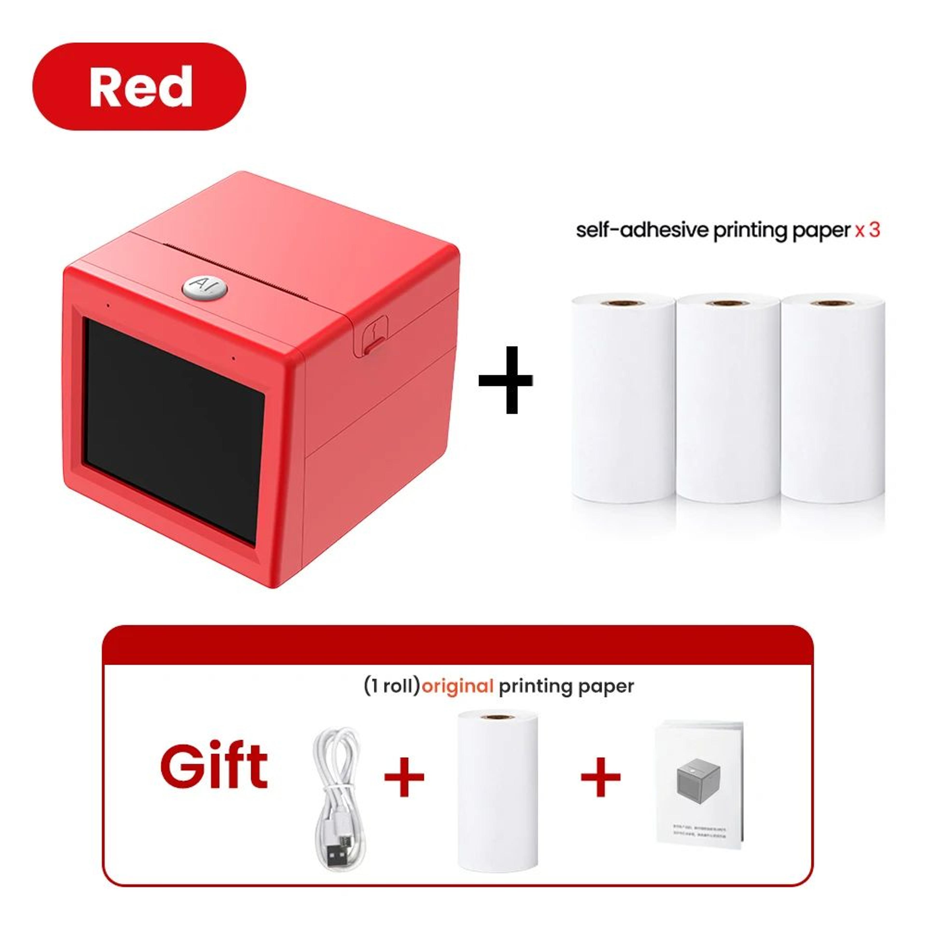 AI Voice Control Kids Thermal Printer With HD Screen WiFi Drawing And Creative Printing 6