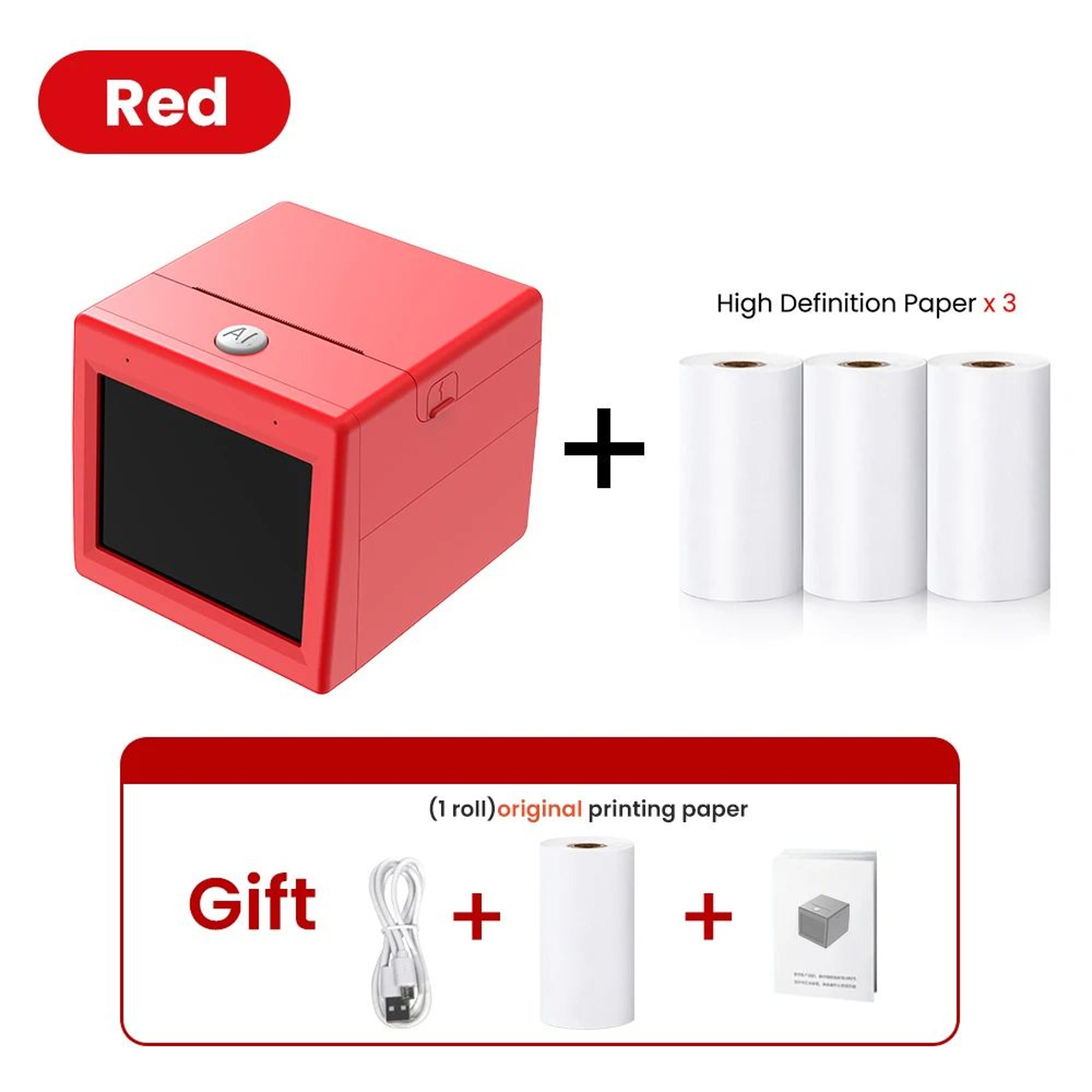 AI Voice Control Kids Thermal Printer With HD Screen WiFi Drawing And Creative Printing 10
