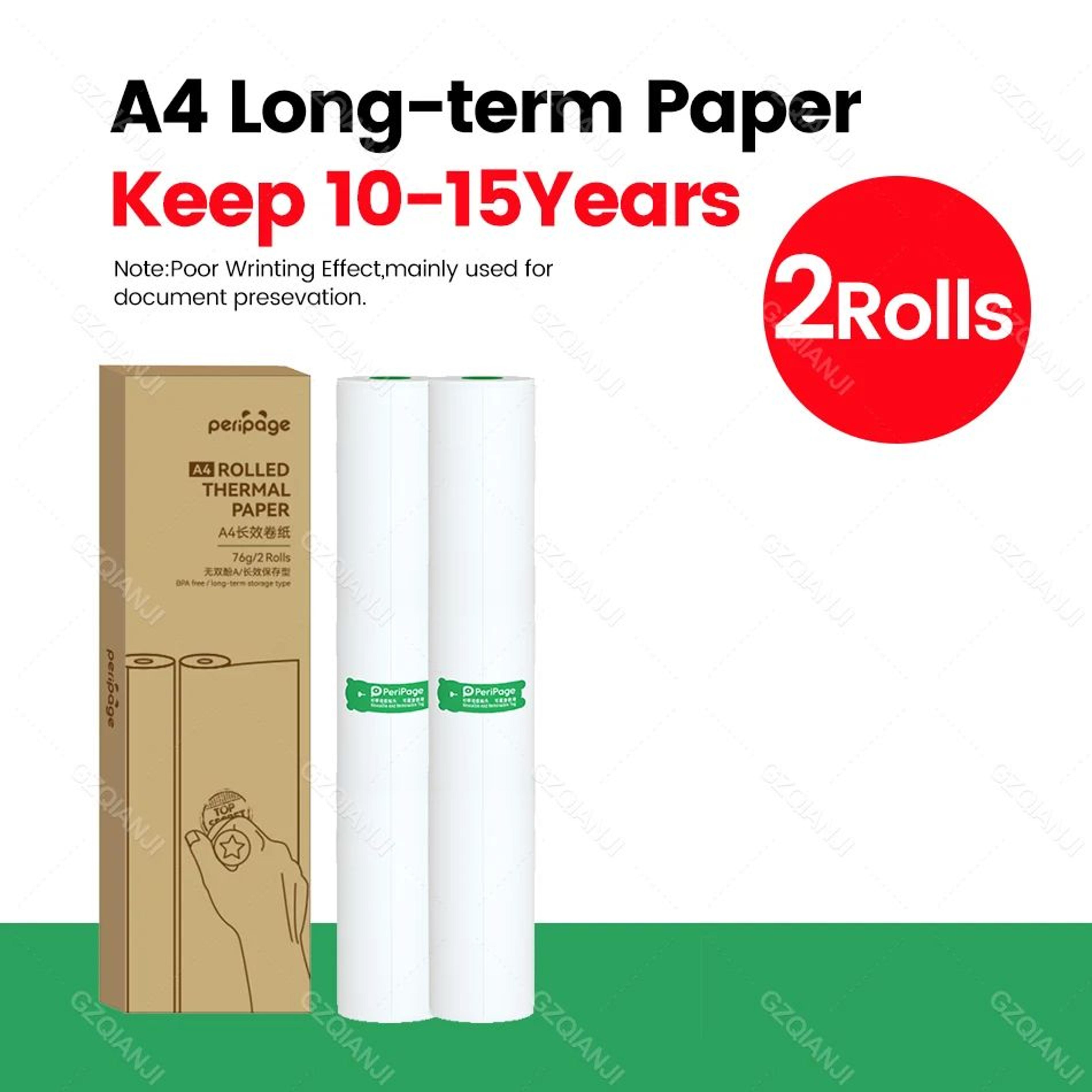 A4 Thermal Printer Paper Roll And Folded QuickDry Printing Paper For A40 10