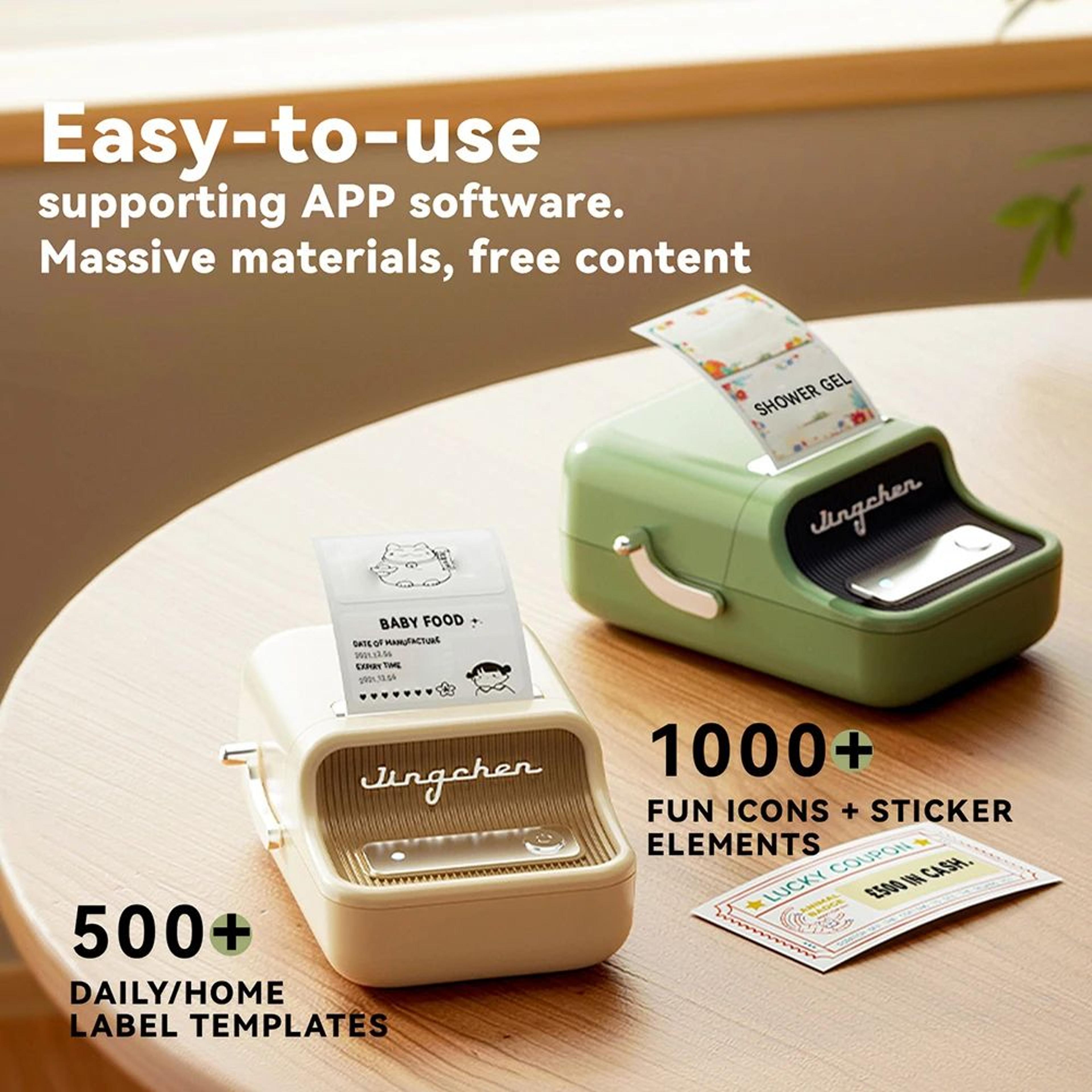 B1B21 Wireless Bluetooth Label Maker With Freezer Labels For Kitchen And Food Storage 3
