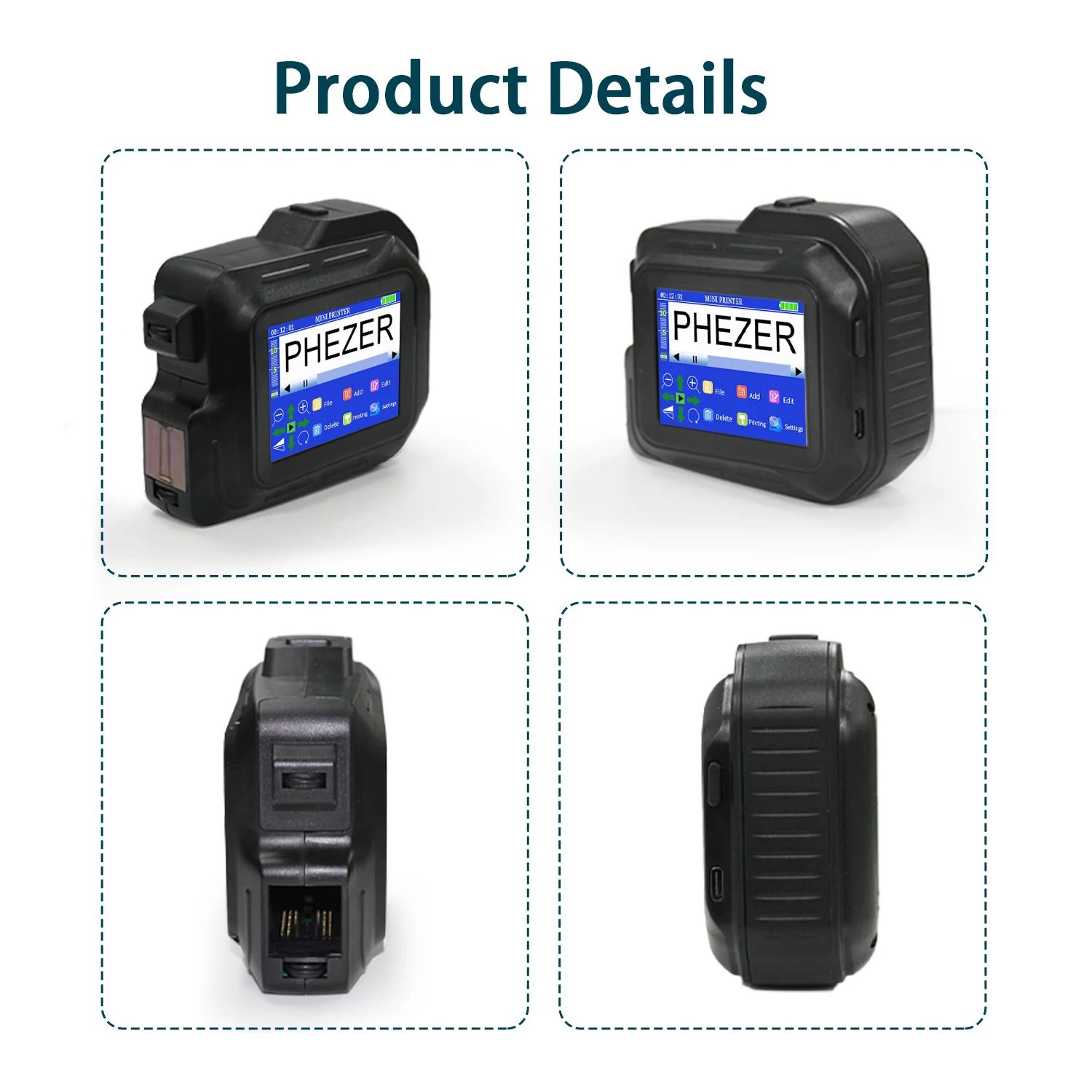 PC98 Portable Handheld Inkjet Printer For QR Codes Barcodes And Expiry Dates 1