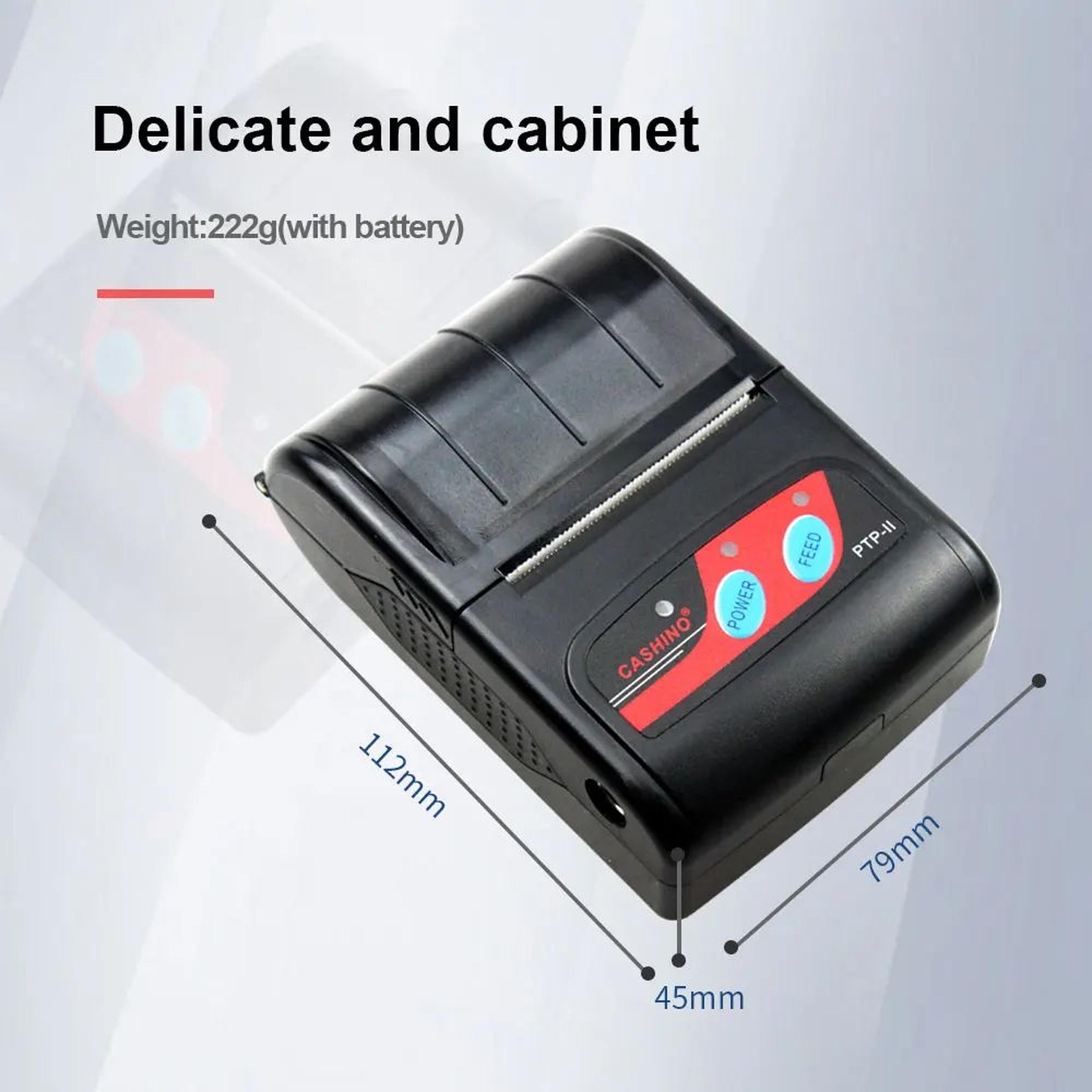 58mm Portable Bluetooth Thermal Receipt Printer With USB And 2000mAh Battery 4