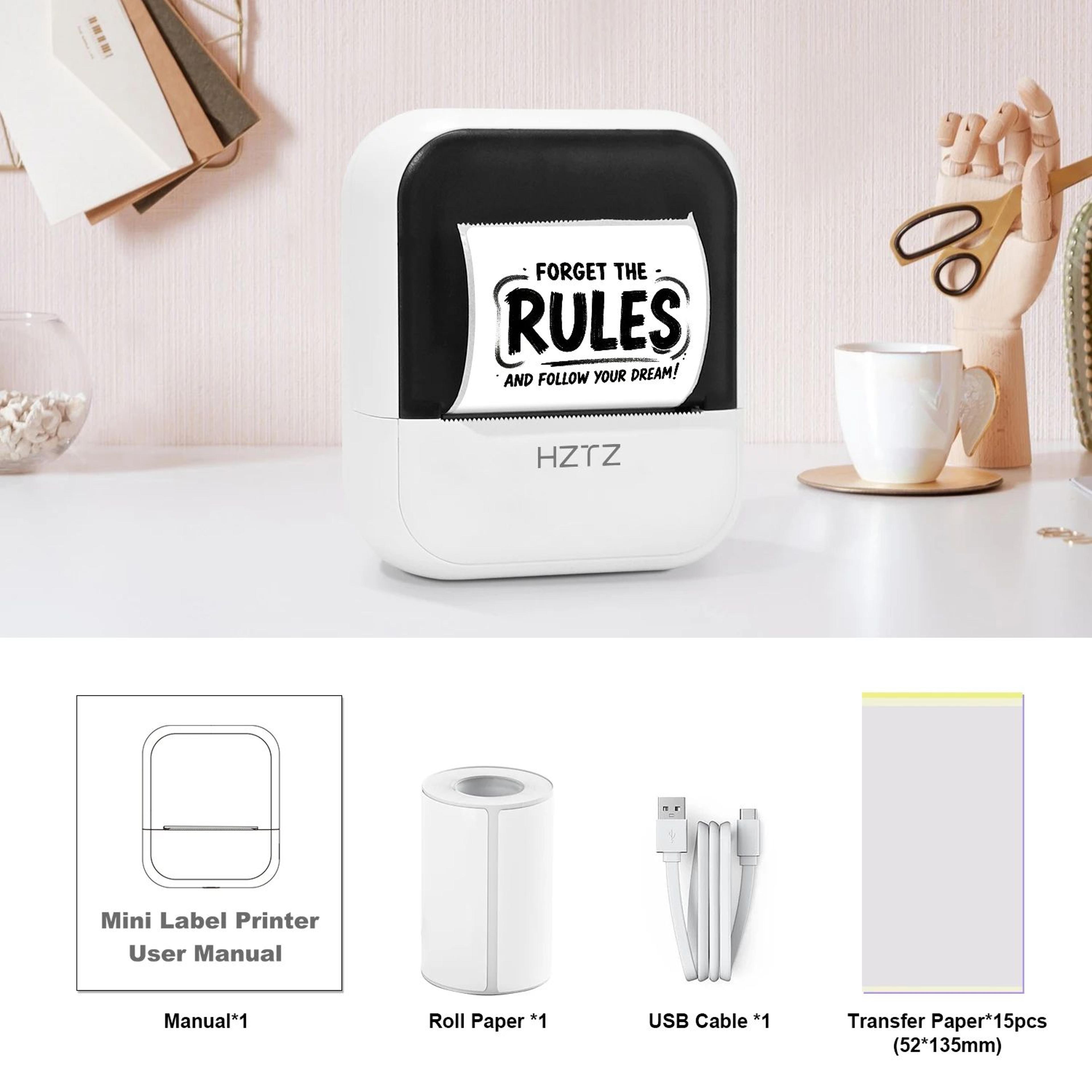 C50 Mini Wireless Tattoo Stencil Printer  Portable Inkless Thermal Label Maker For DIY Designs 9