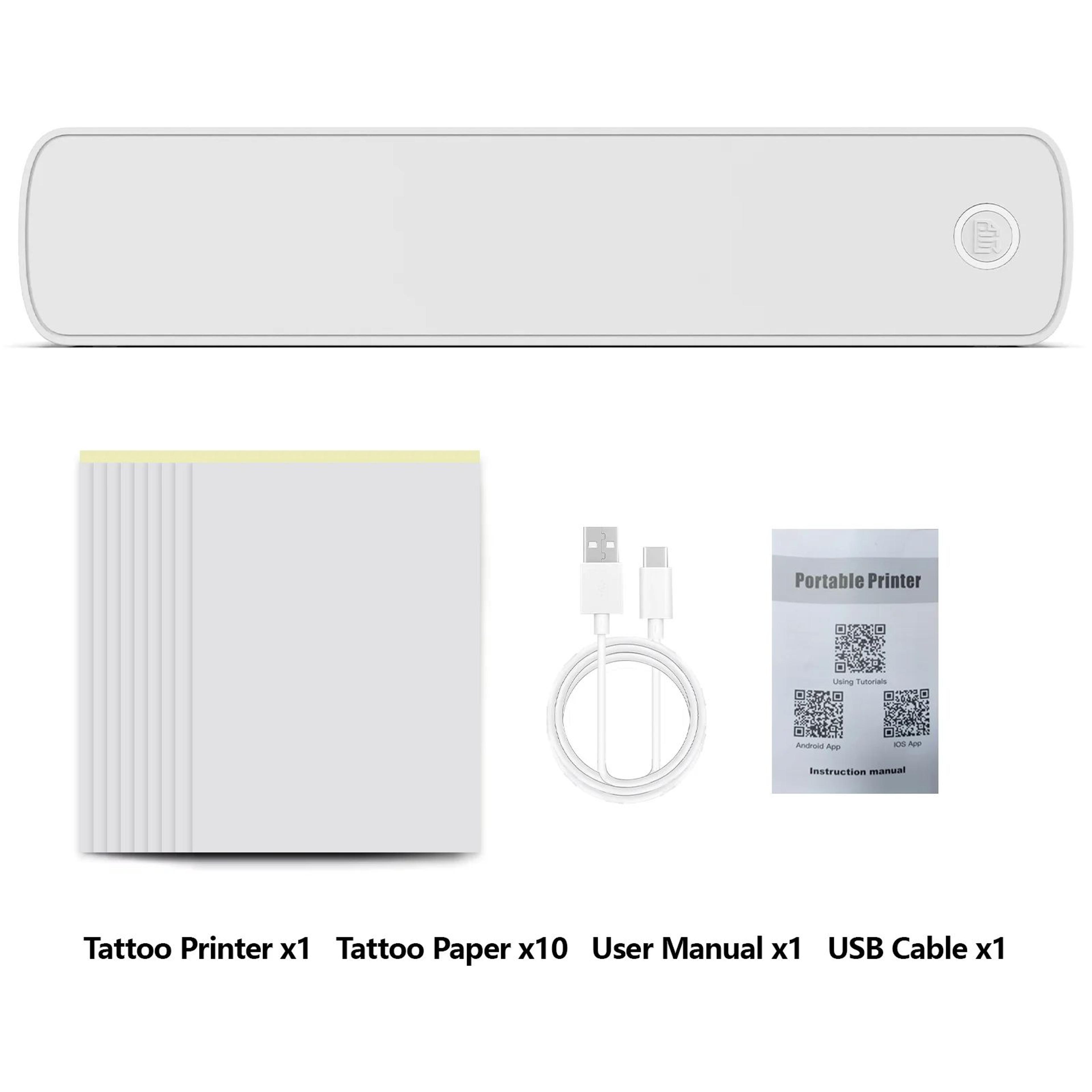 Portable A4 Wireless Thermal Printer For Letter Size Documents And Travel 12