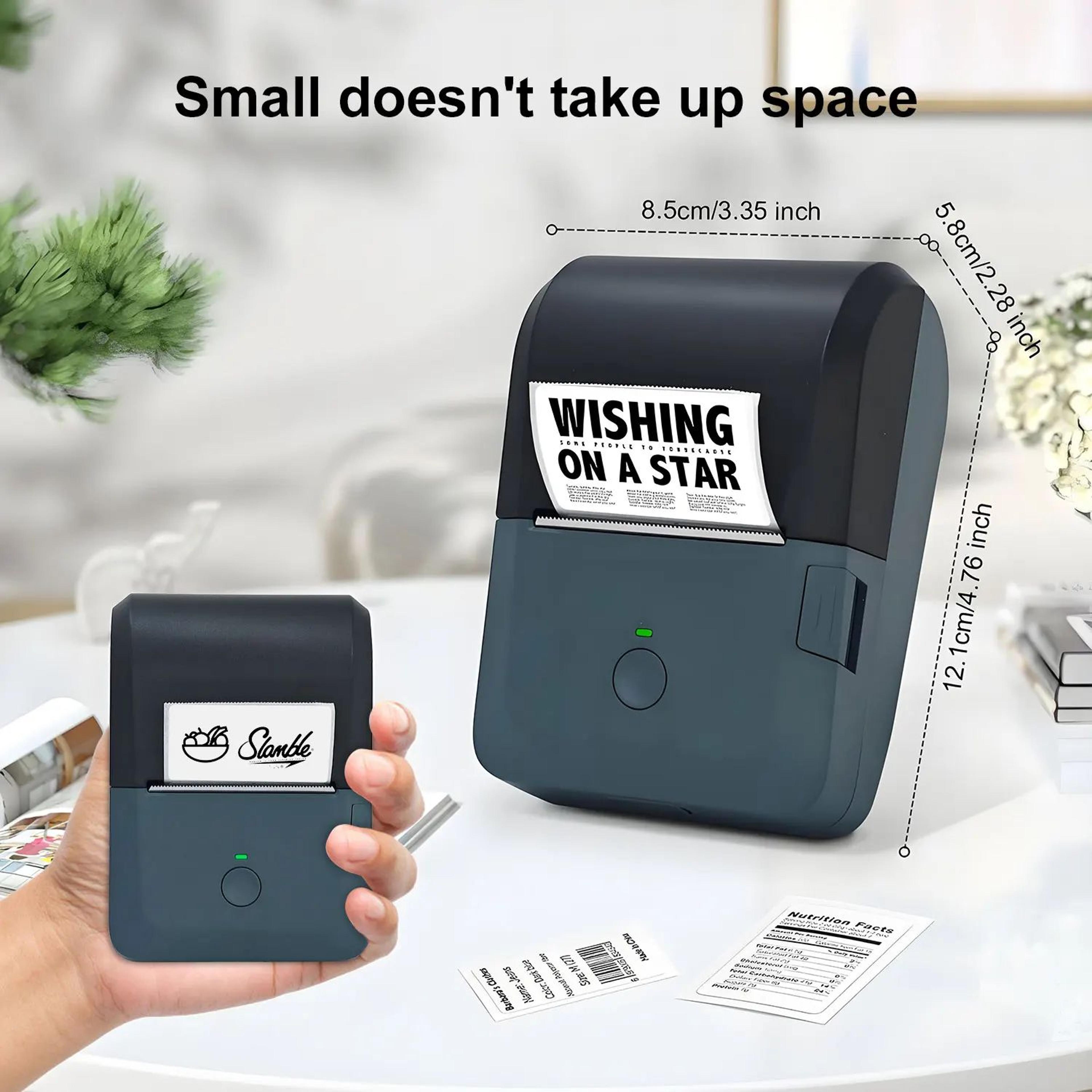 Compact Wireless Bluetooth Thermal Label Maker With Auto Paper Detection For IOS And Android 5