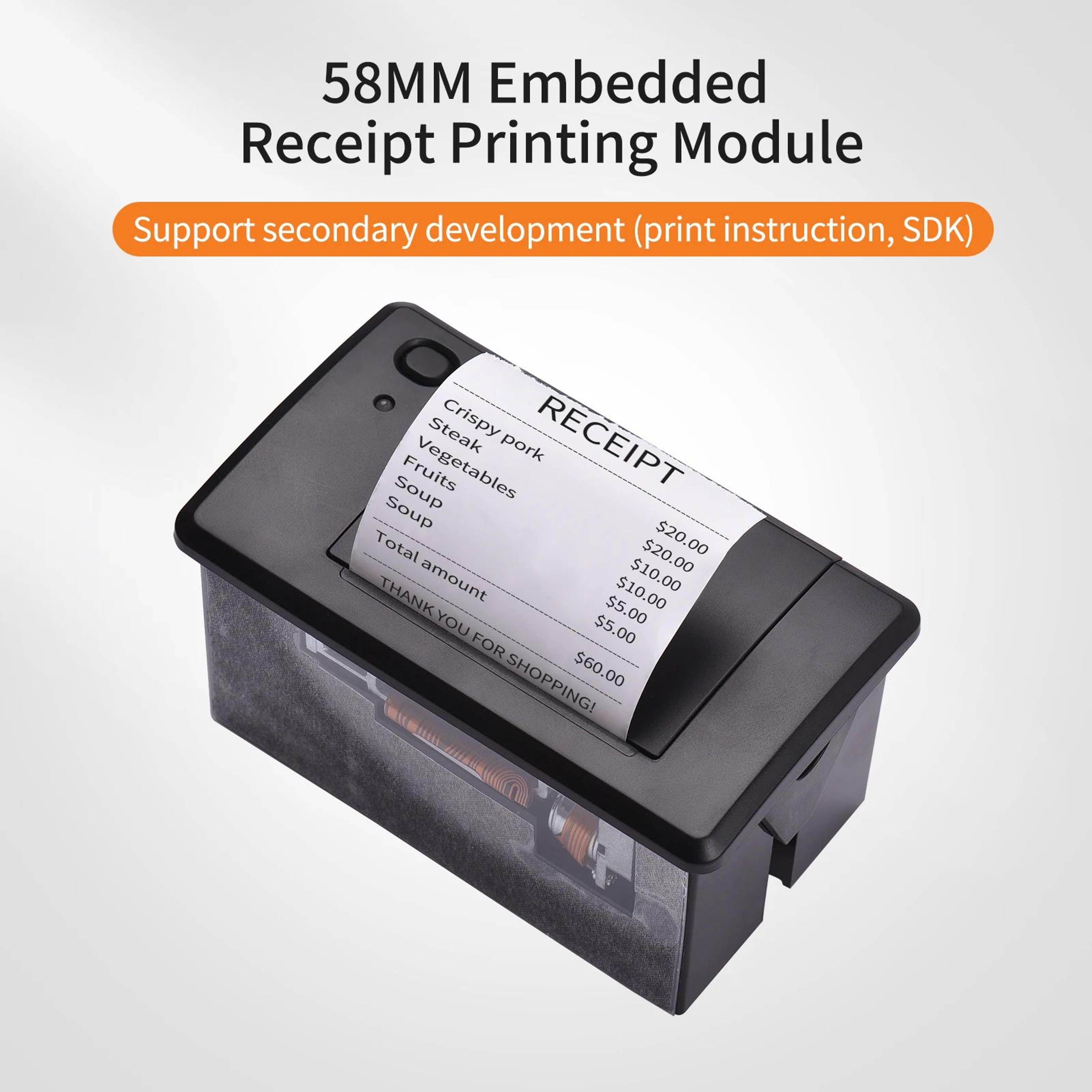 58mm Embedded Thermal Receipt Printer Module With USB RS232 TTL Connectivity 1