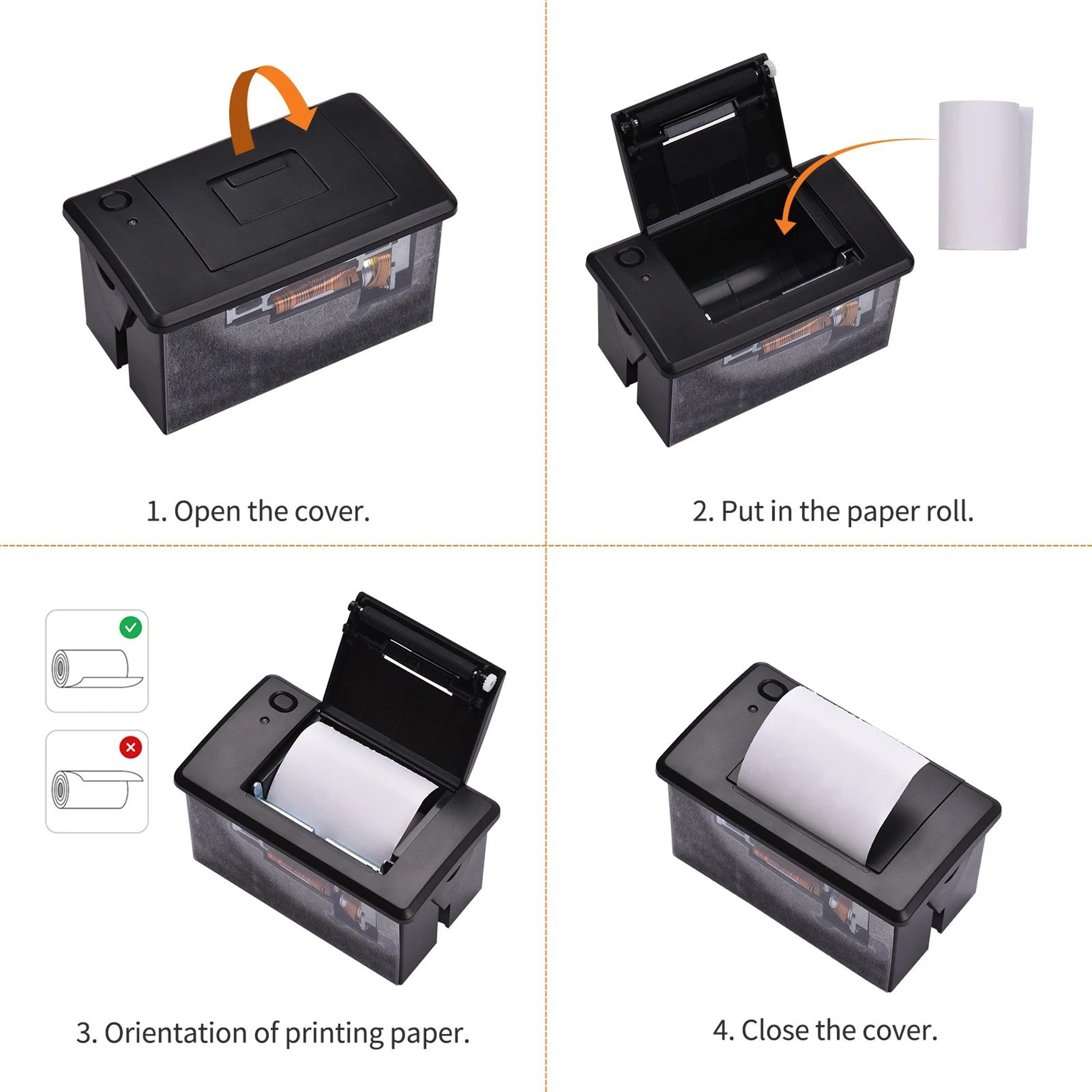 58mm Embedded Thermal Receipt Printer Module With USB RS232 TTL Connectivity 3