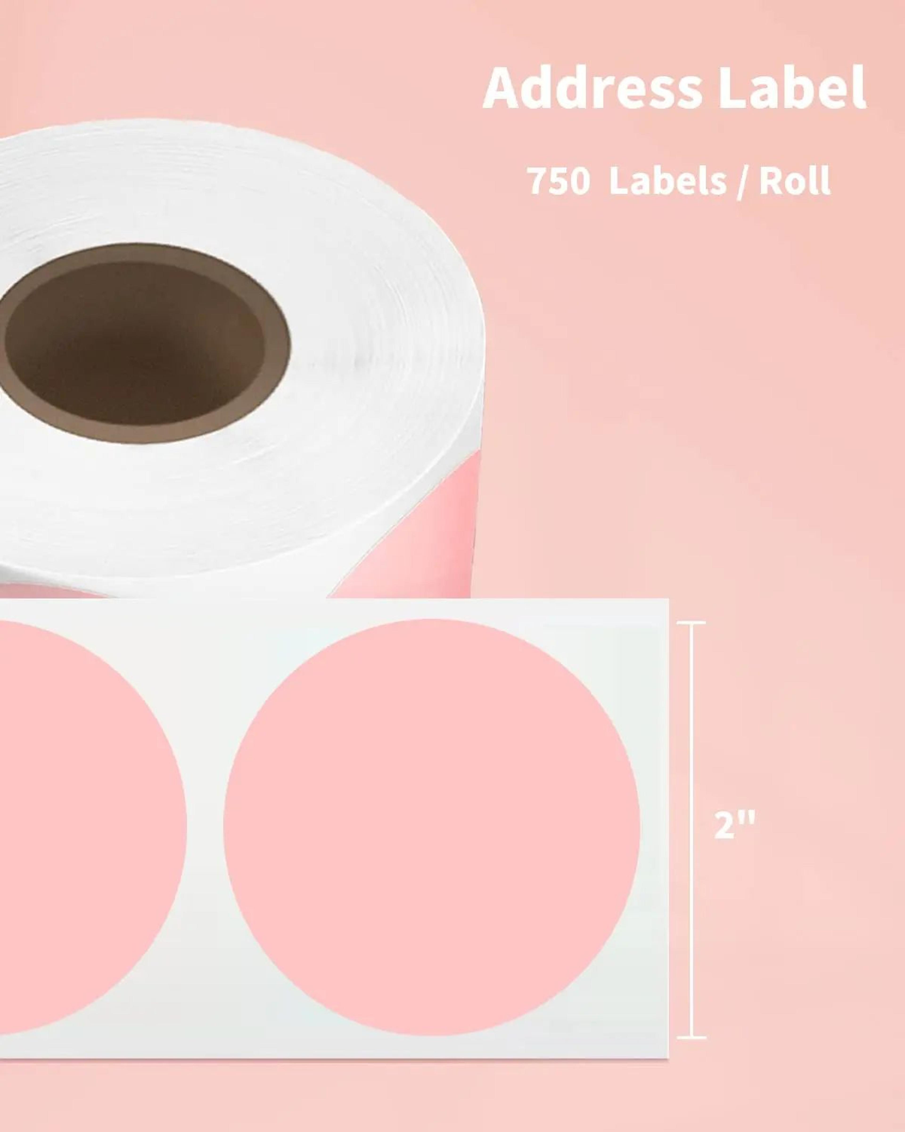 Rainbow Round And Square Thermal Sticker Labels For Shipping Packaging And DIY Branding 5