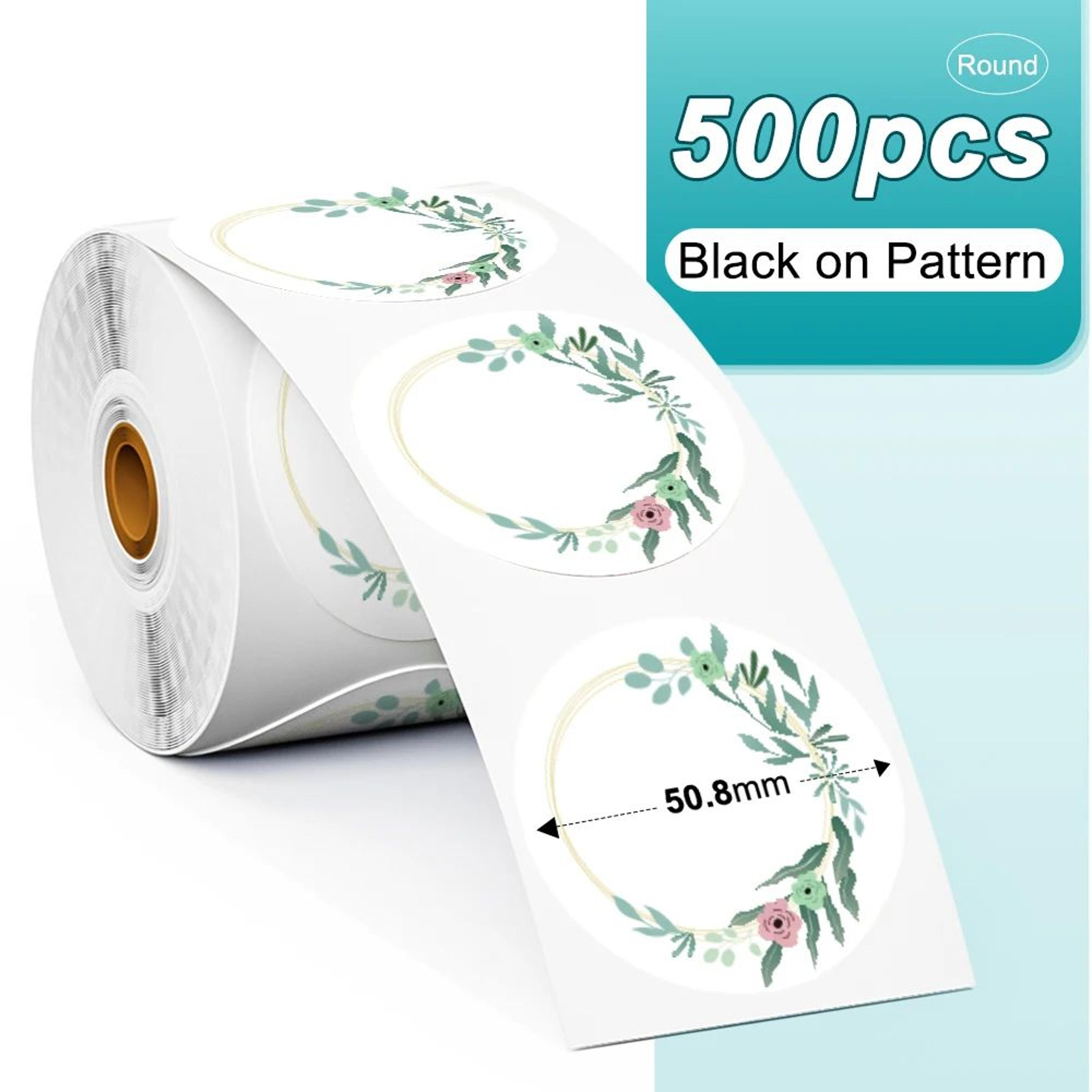 Rainbow Round And Square Thermal Sticker Labels For Shipping Packaging And DIY Branding 15