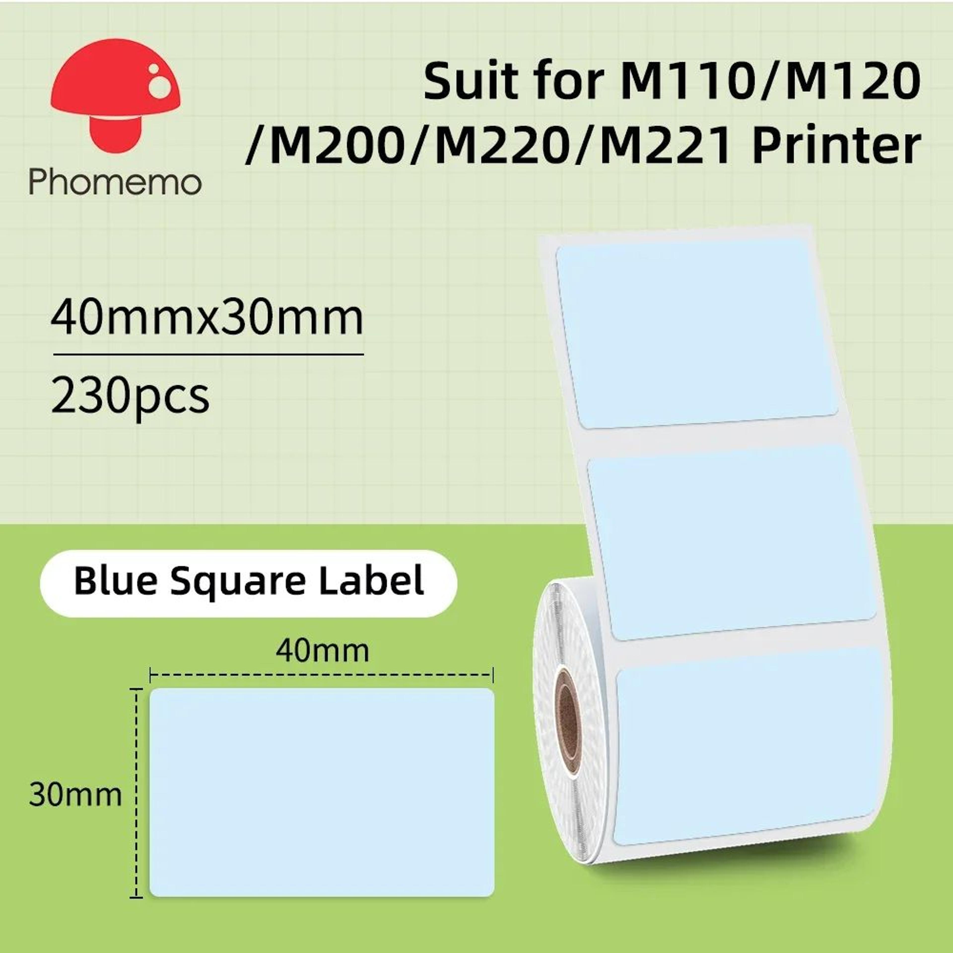 Thermal Label Sticker Rolls 2050mm For M110 M120 M220 M221 Portable Label Printers 10
