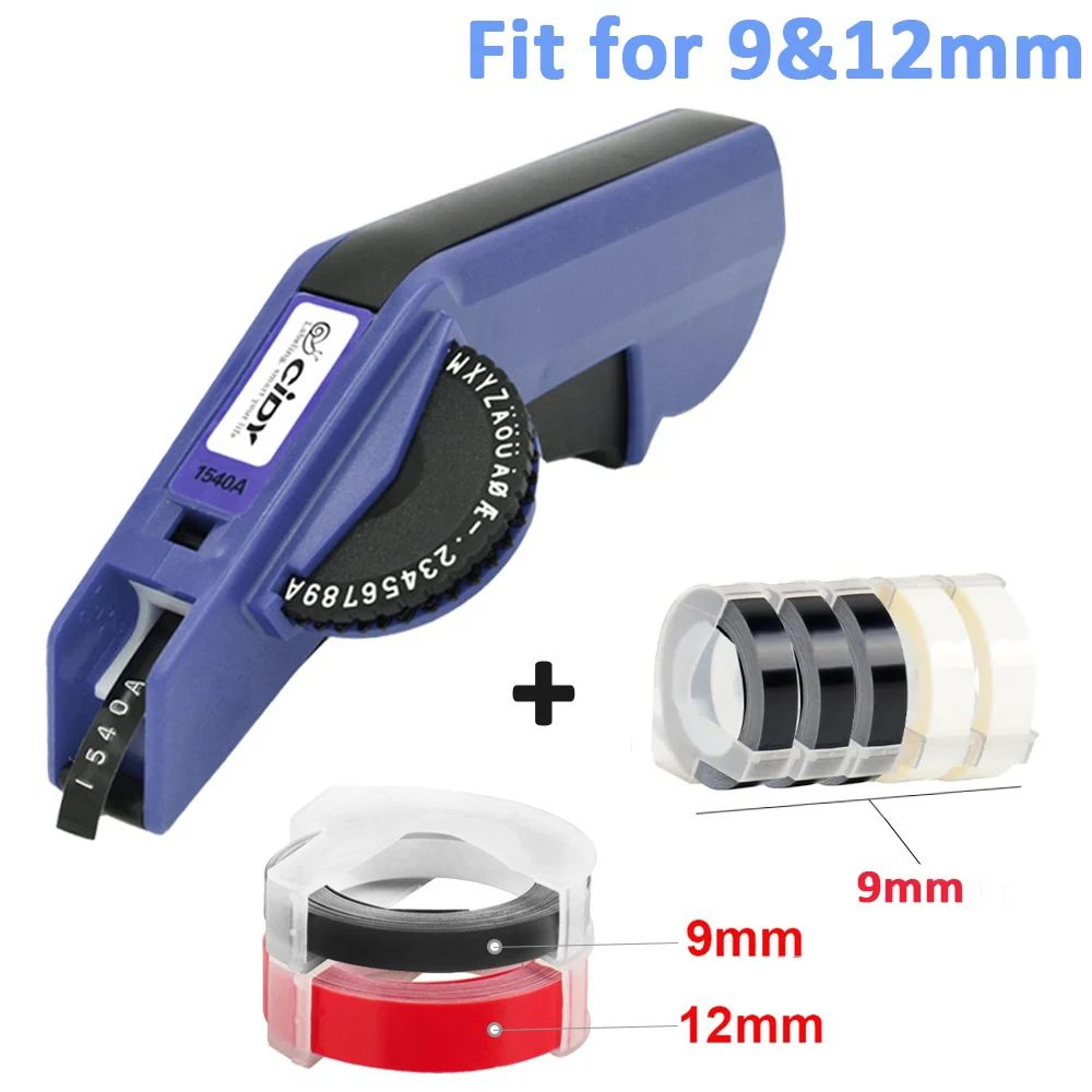 Manual 3D Embossing Label Maker With 9mm And 12mm Tape Compatibility 10